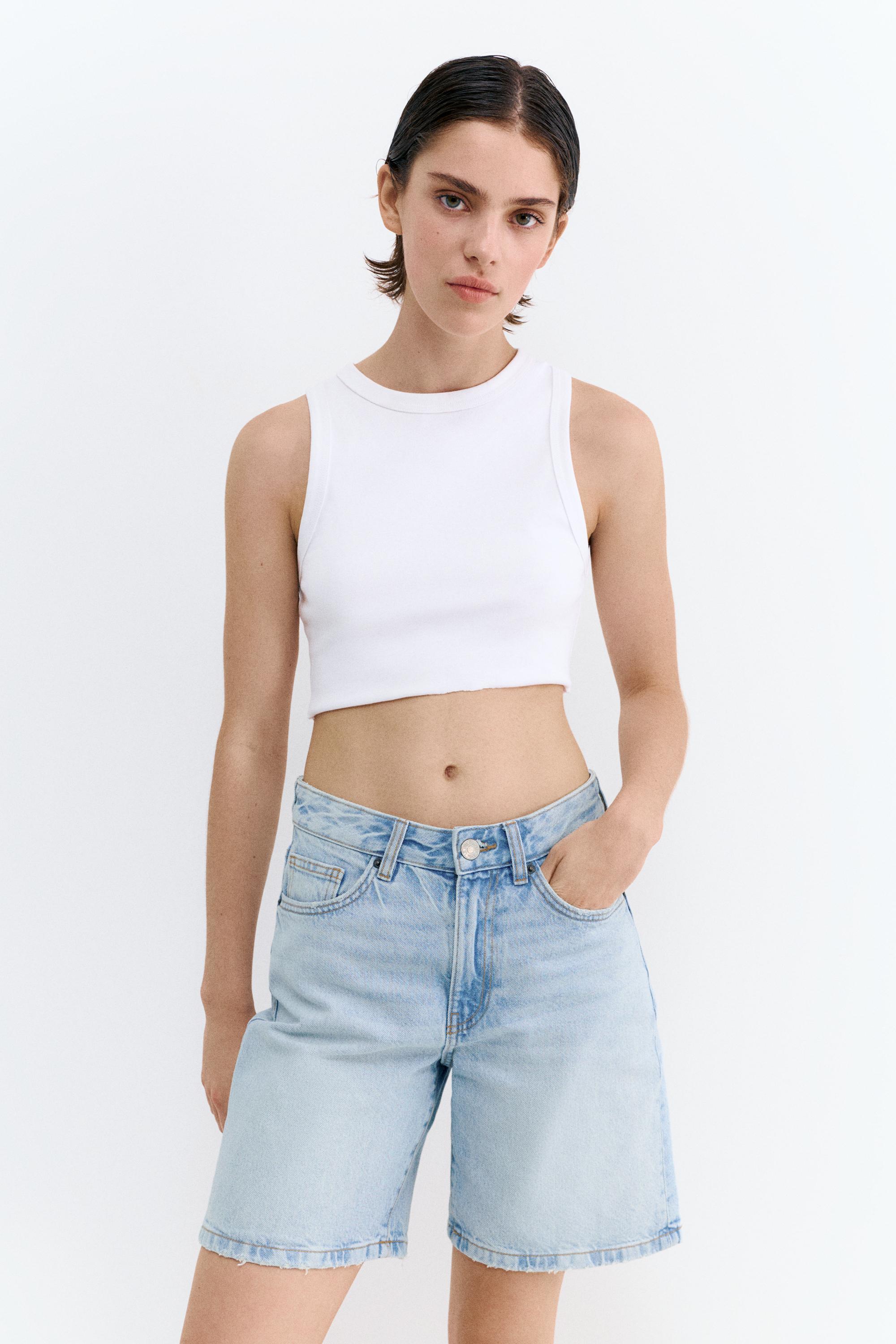 Denim bermuda - Görsel 12