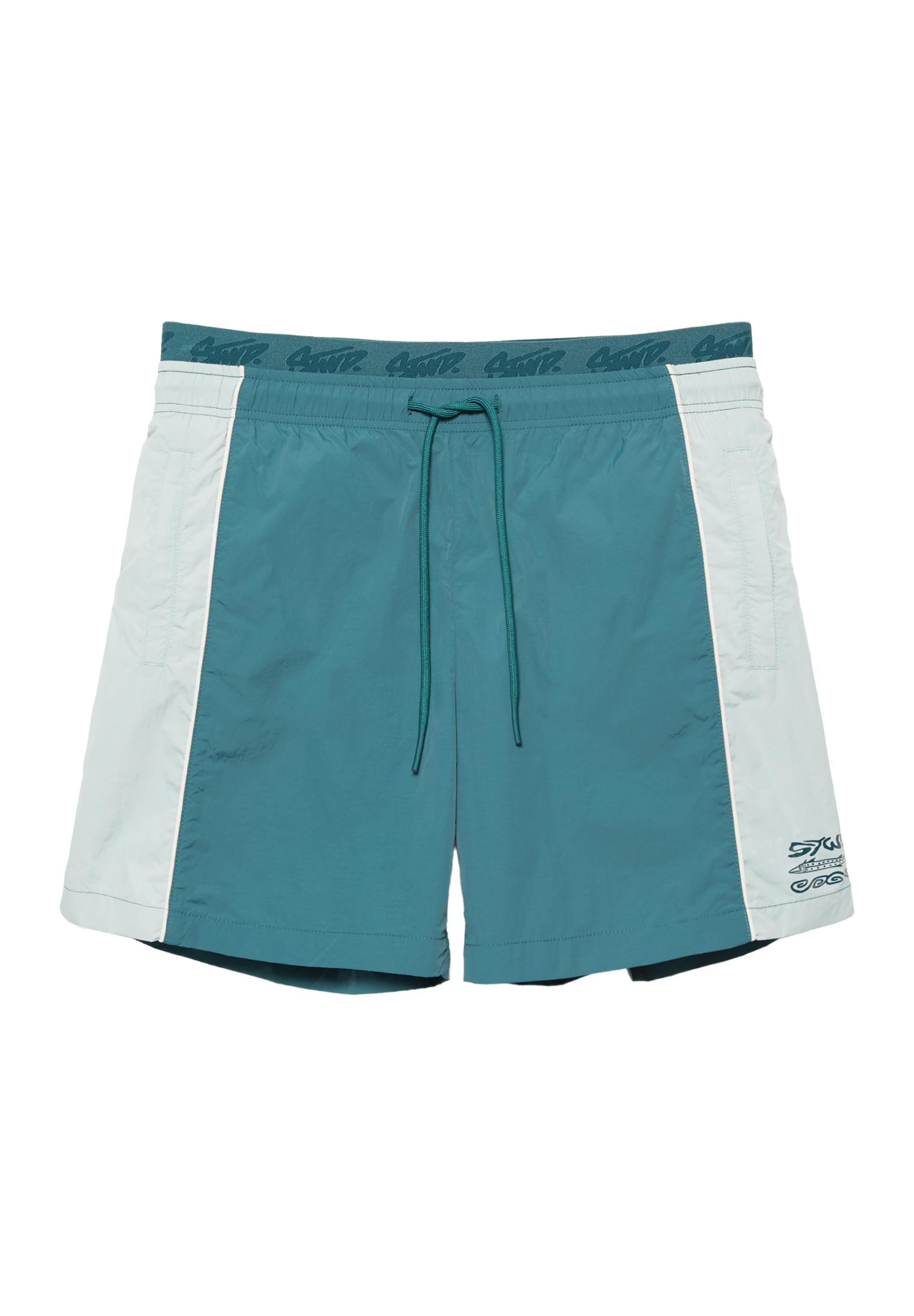 Panelled swimming trunks — Green