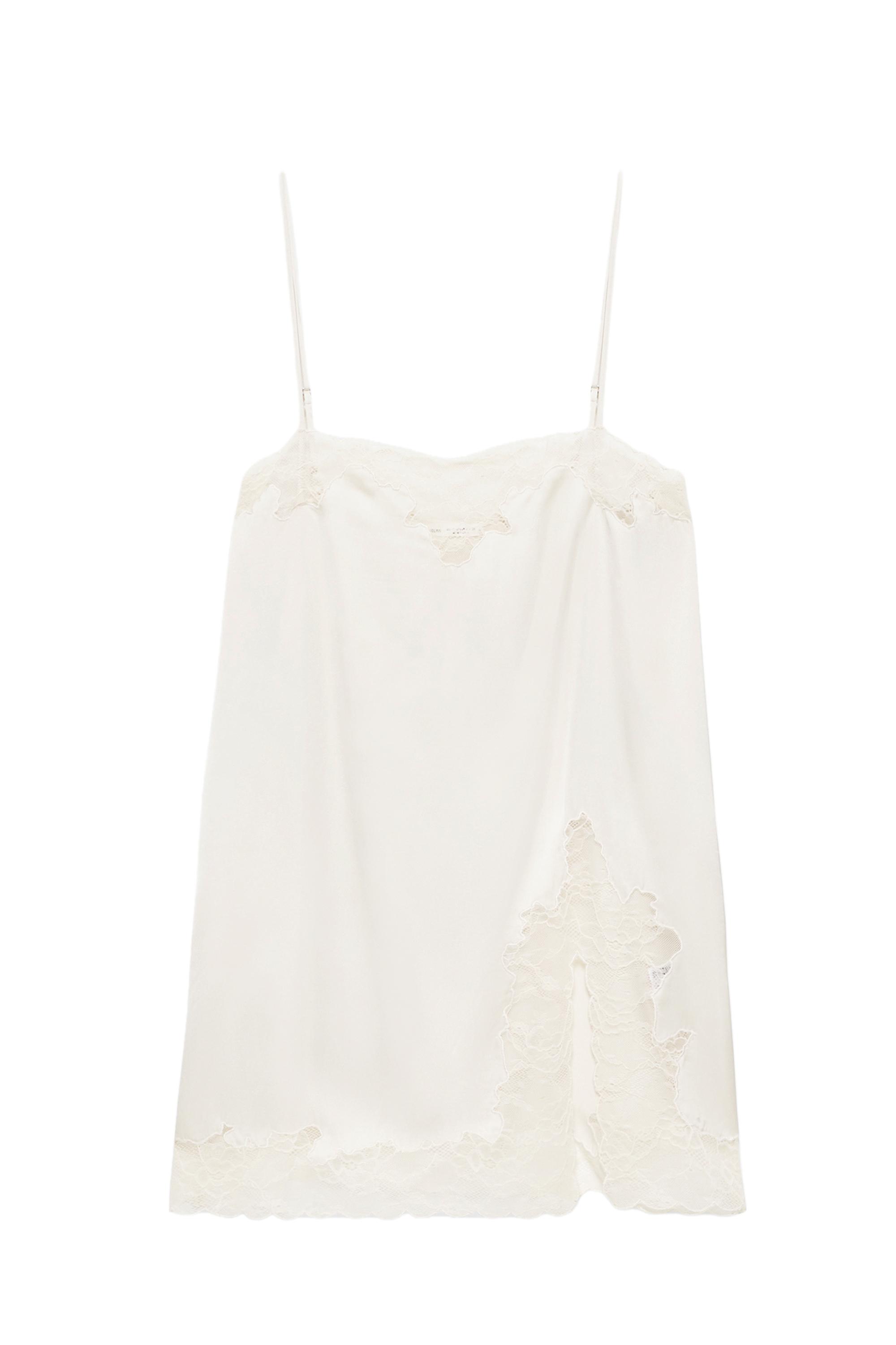 İnce askılı dantelli top - Görsel 10