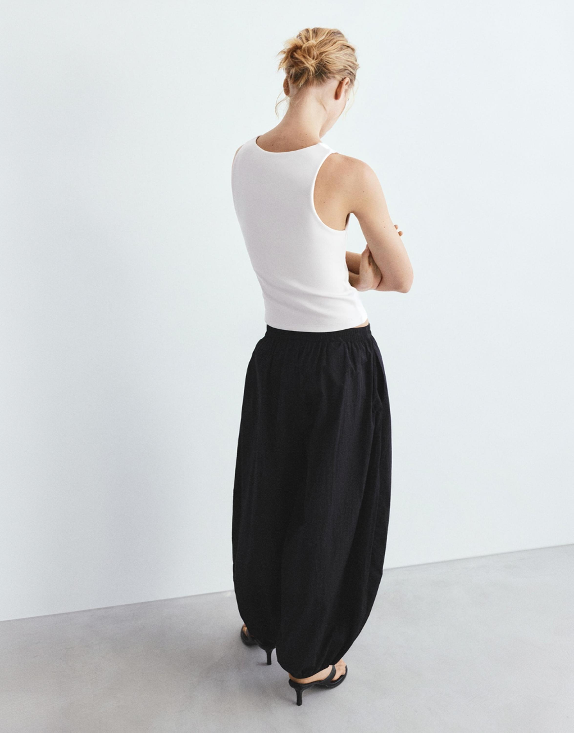Soft-touch tank top — Ecru