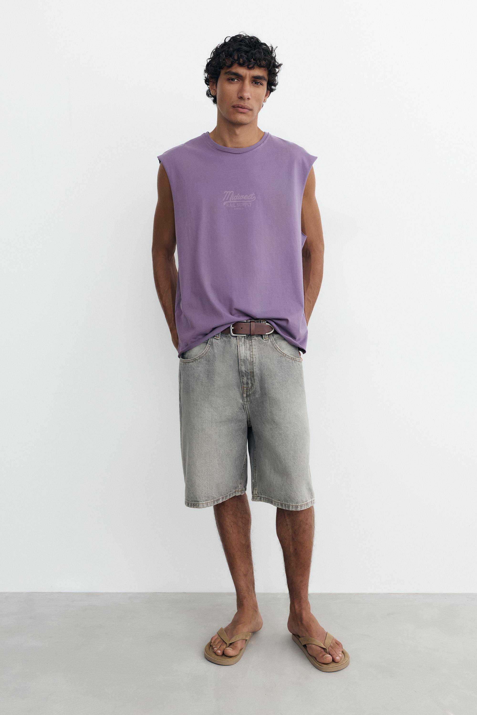 Midwest graphic tank top — Mulberry