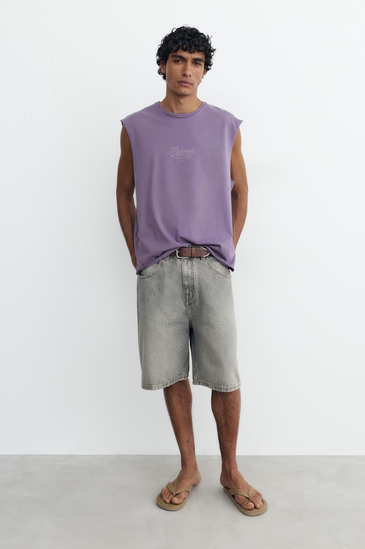Midwest graphic tank top — Mulberry