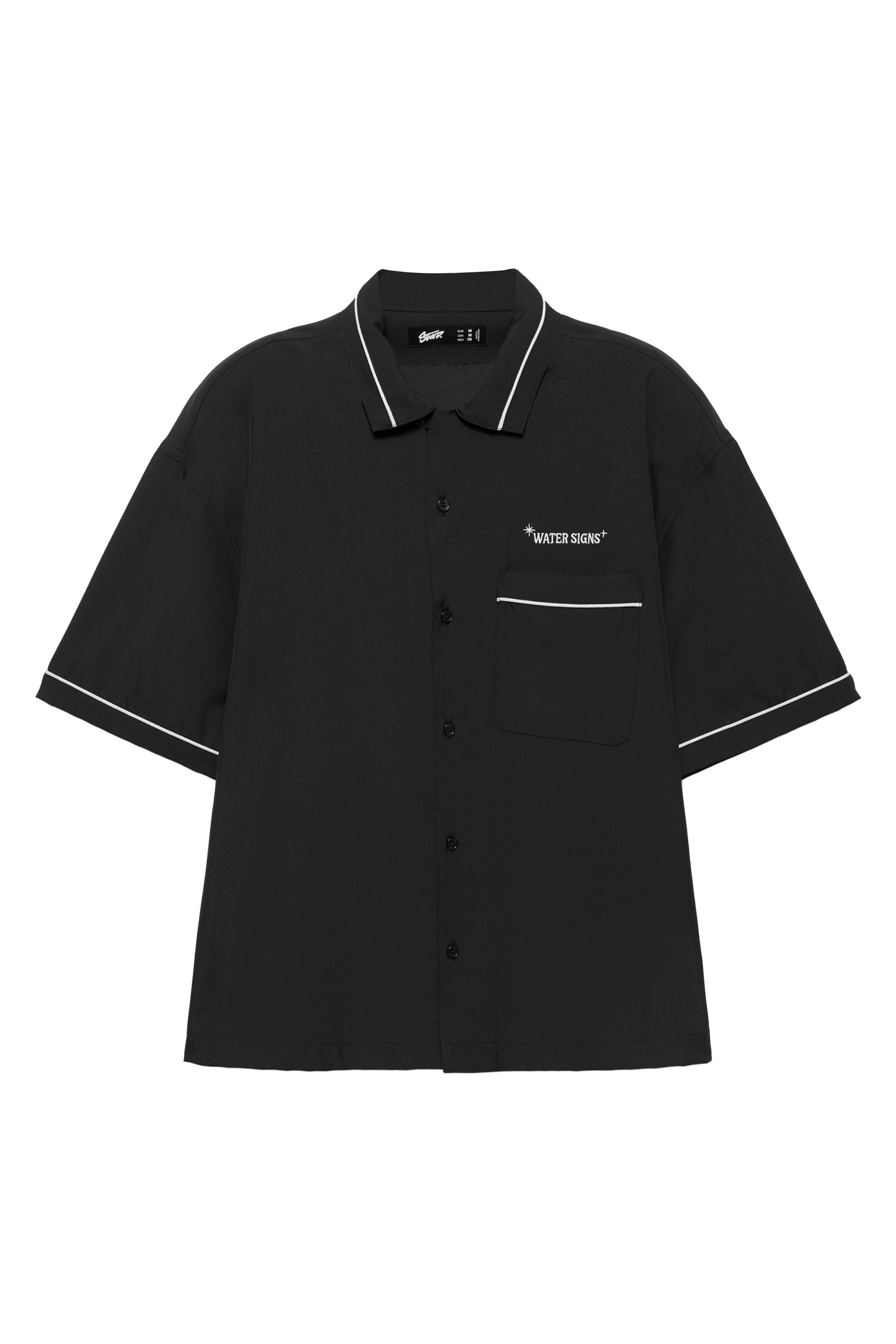 Kısa kollu nakışlı gömlek - Görsel 3