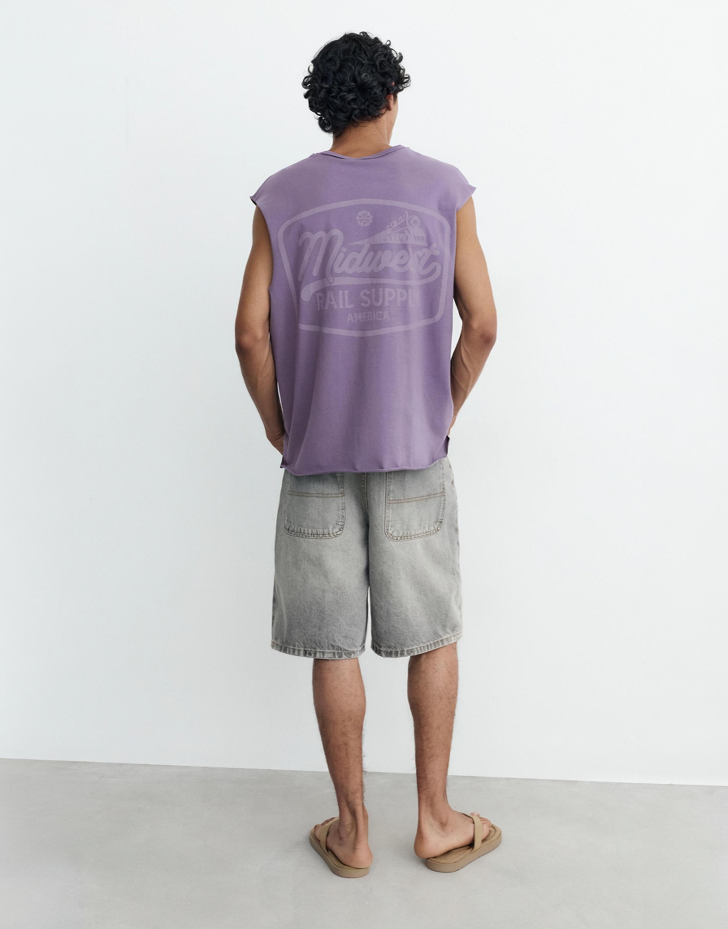 Midwest graphic tank top — Mulberry