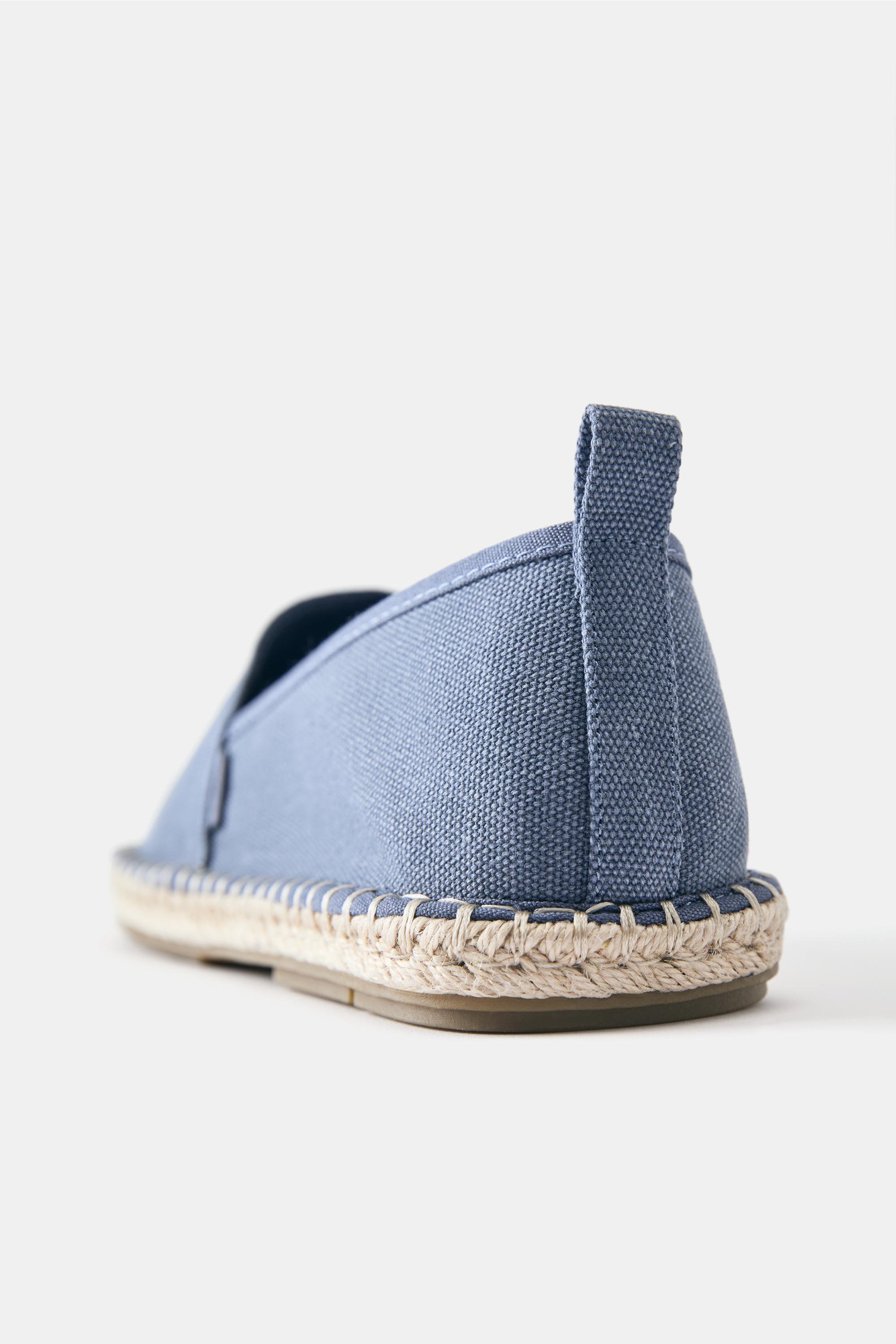 Jute espadrilles — Blue