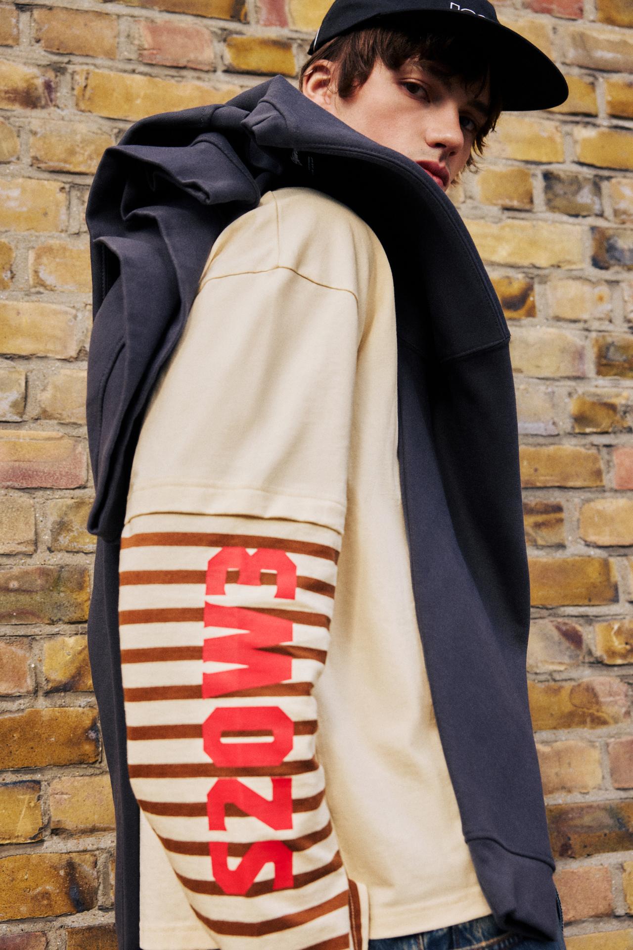 STWD double-sleeve T-shirt — Off white