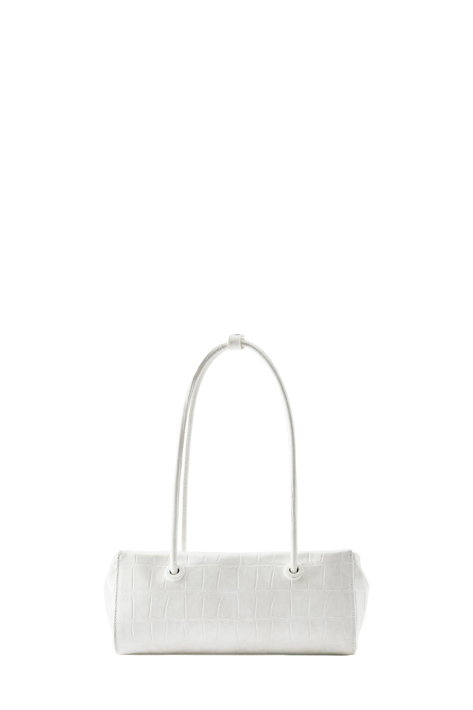 Textured shoulder bag — Ecru