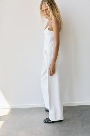 Polyamide bodysuit with thin straps — White 5