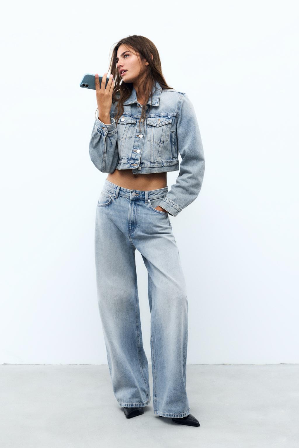 Baggy mid-waist jeans