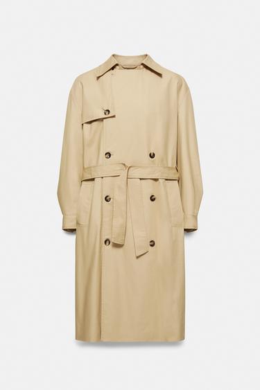 Long belted trench coat — Sand 7