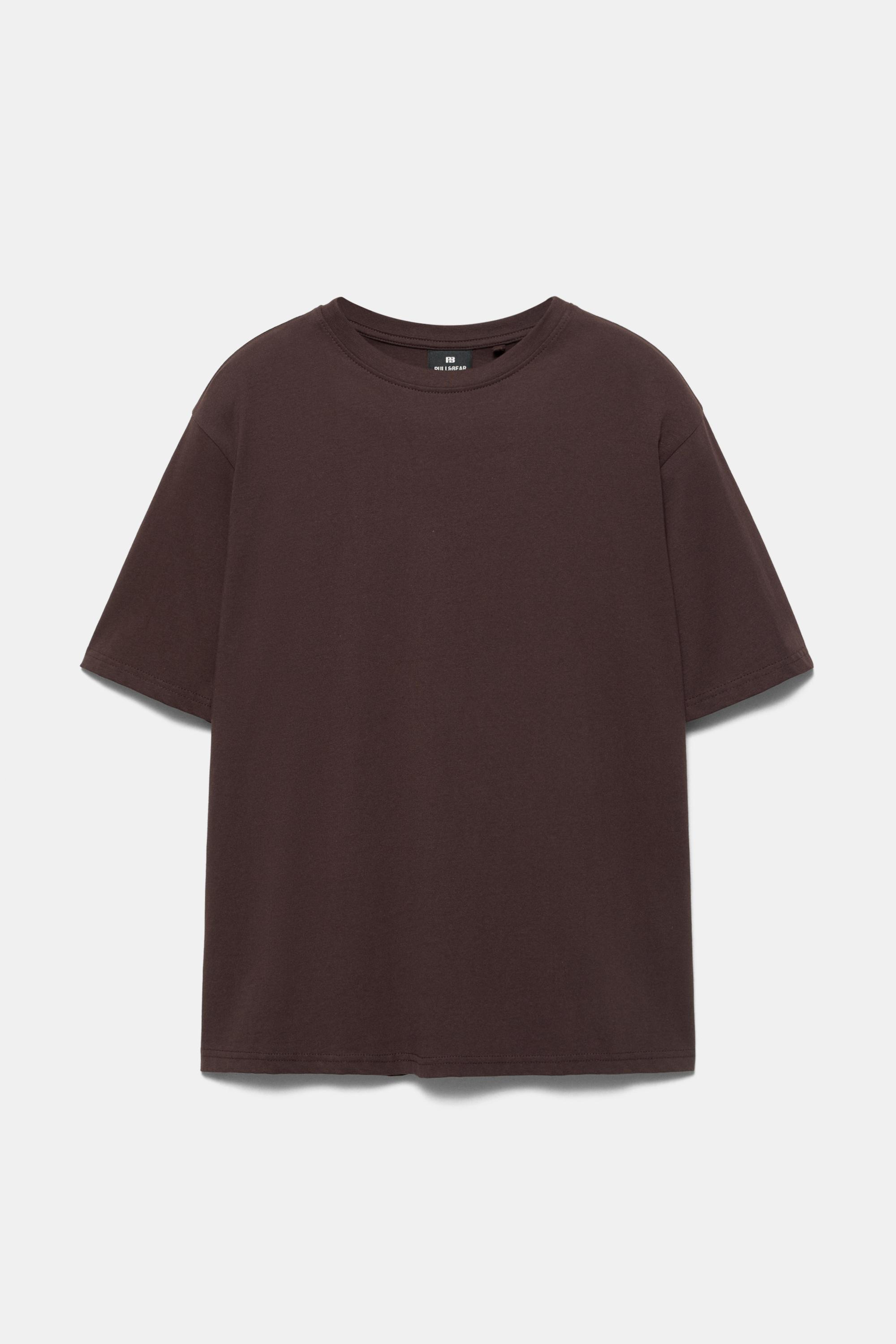 Basic kısa kollu pamuklu tişört - Görsel 131