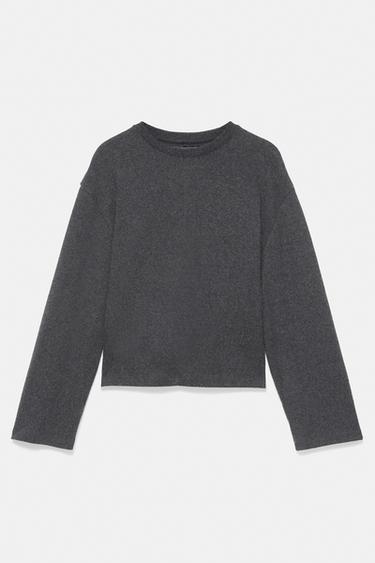Soft-touch darted T-shirt — Anthracite grey 4