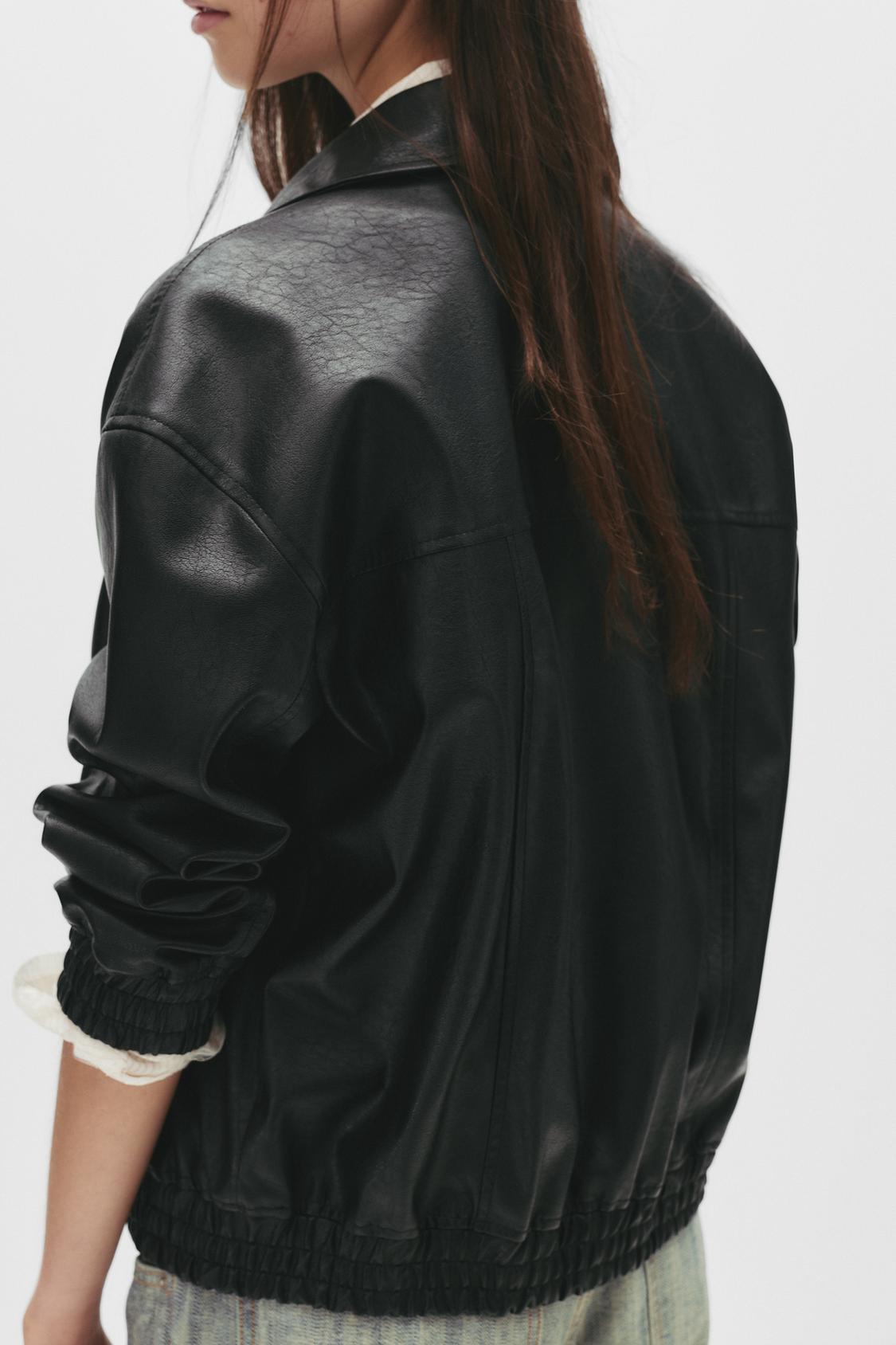 Bomber Effetto Pelle Pull And Bear Bomber Donna Bomber Giacca