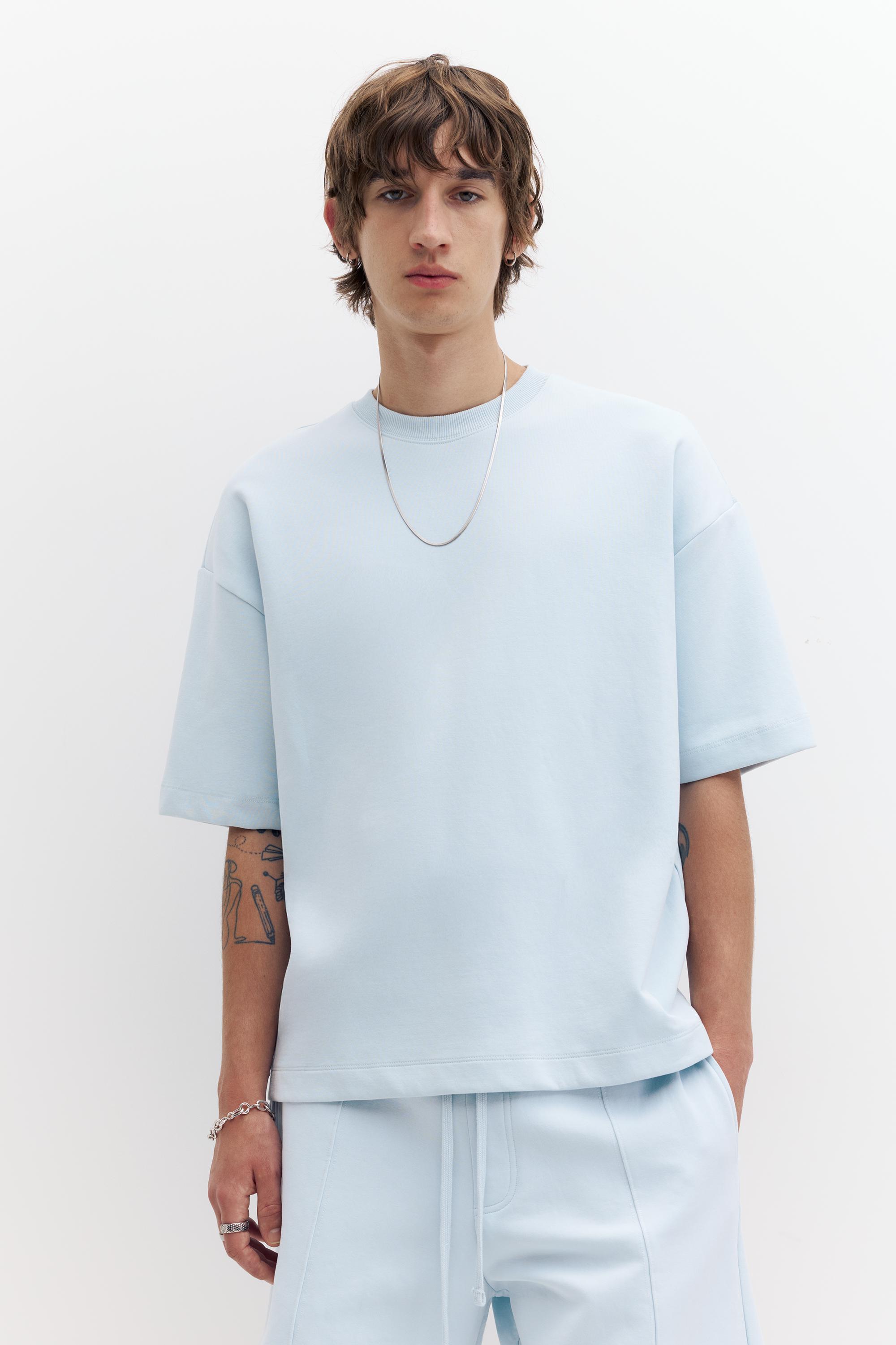 Kısa kollu interlok sweatshirt - Görsel 36