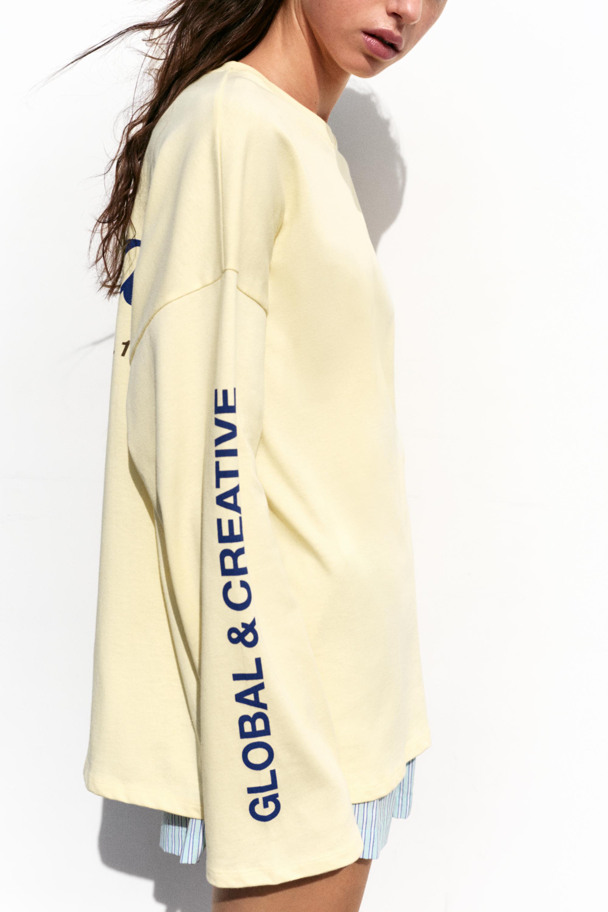 Long sleeve STWD T-shirt — Yellow
