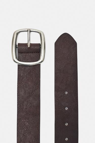 Leather effect belt — Brown 3