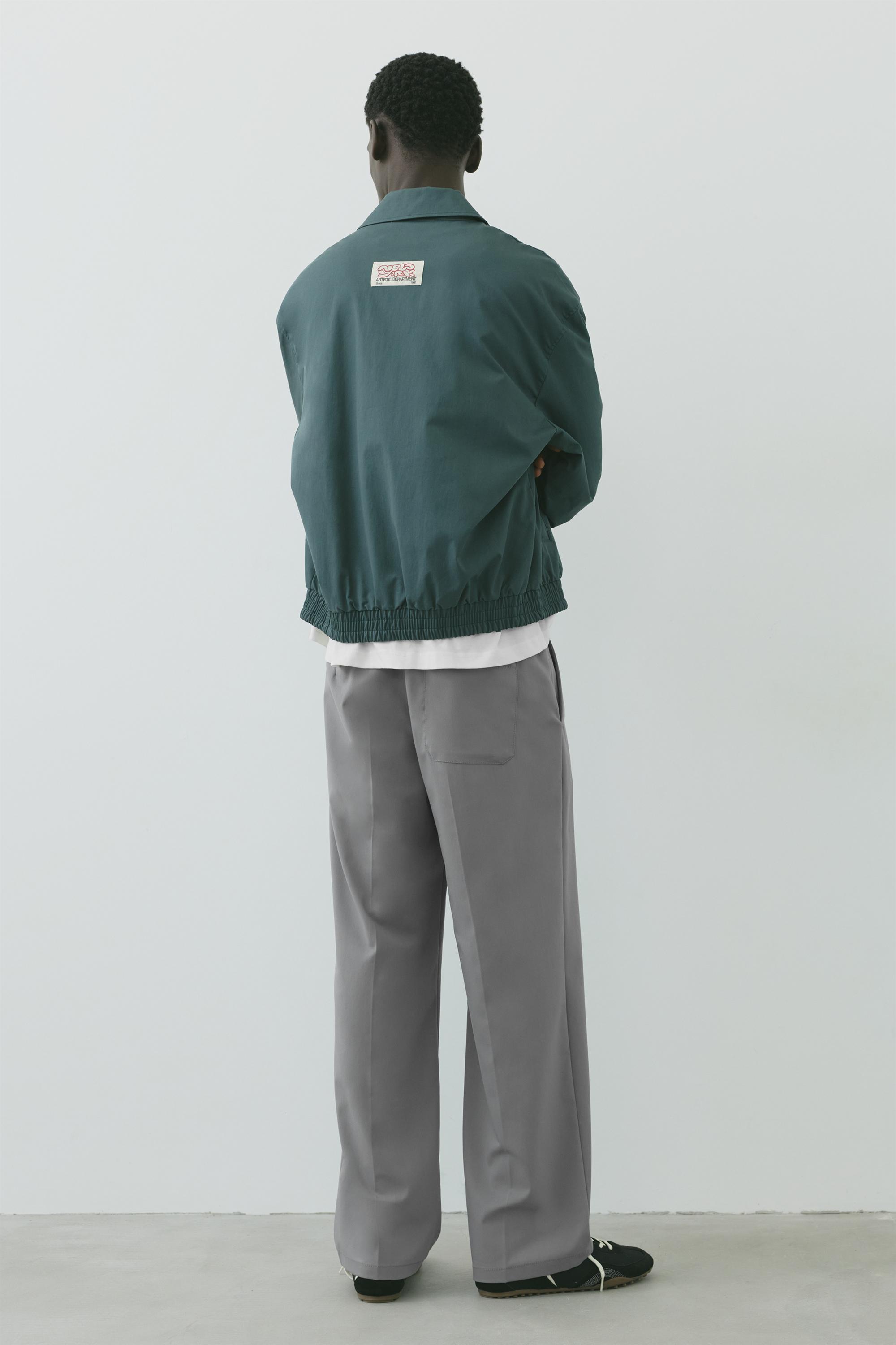Wide-leg tailored trousers — Grey