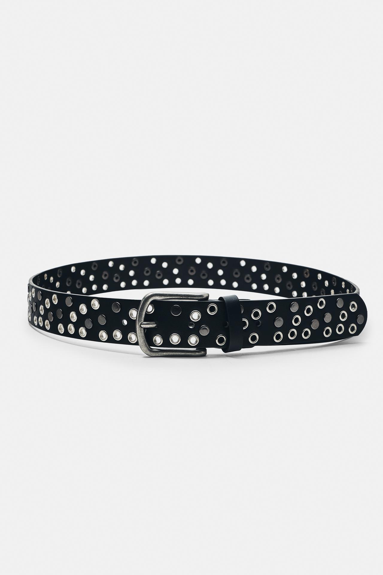 Eyelet belt — Black