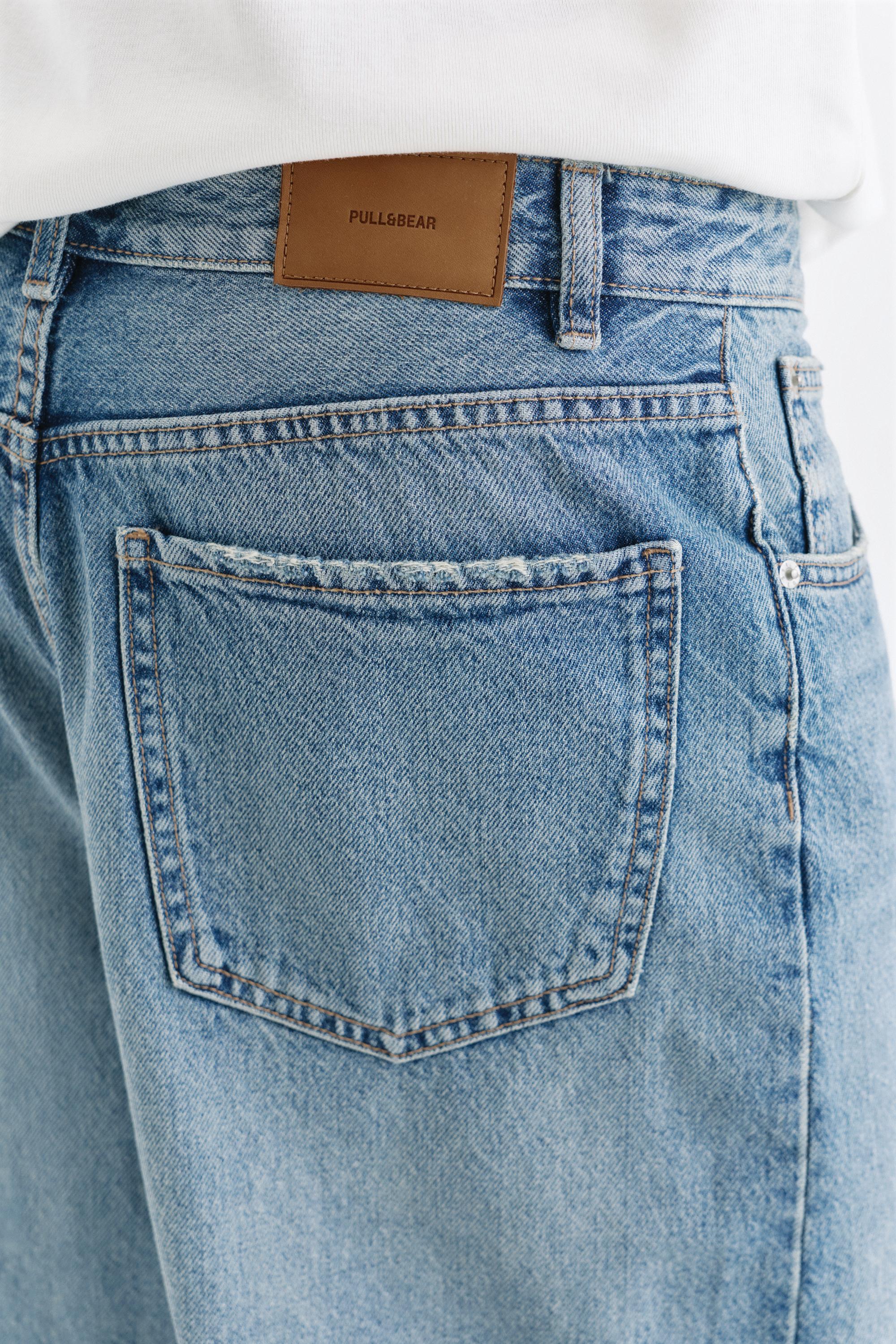 Denim Bermuda shorts — Medium blue