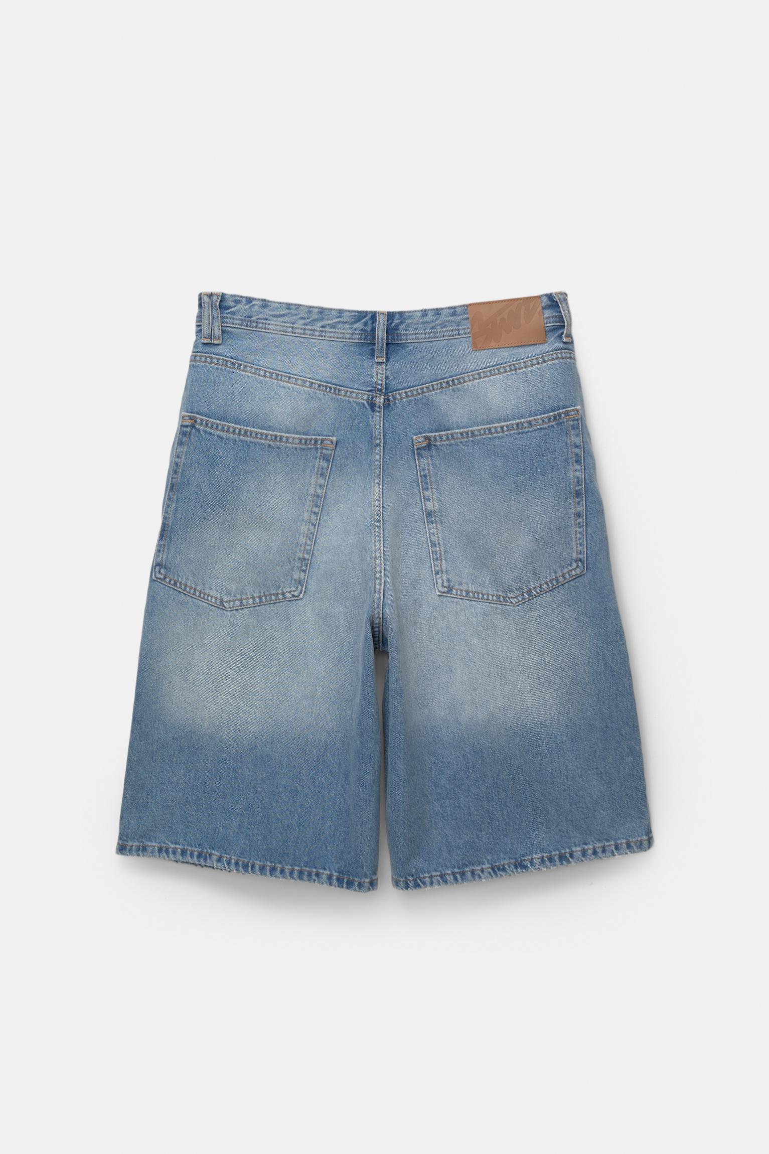 Skater jorts — Medium blue