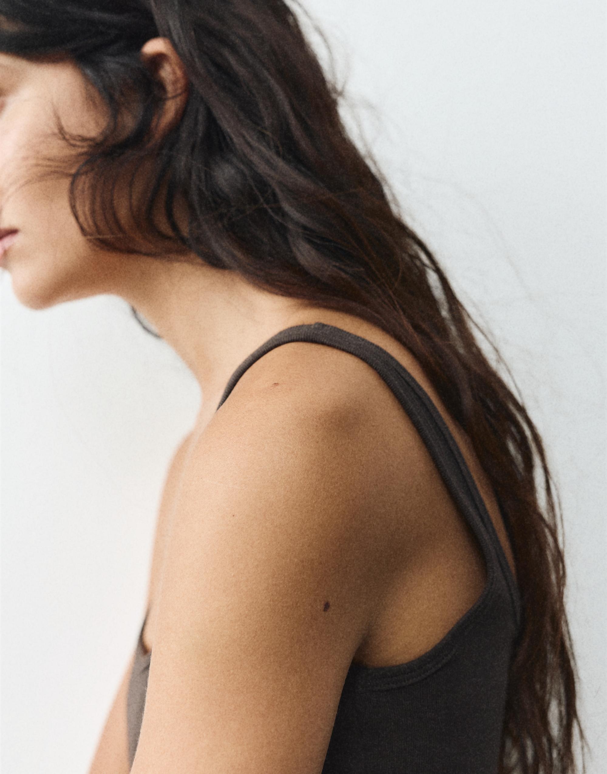 Modal tank top — Brown