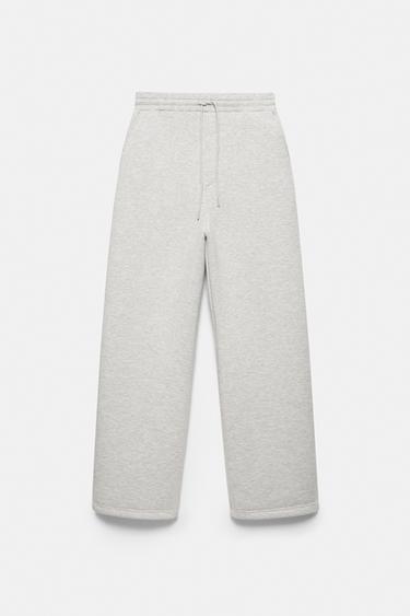 Neoprene-effect baggy trousers — Grey marl 9