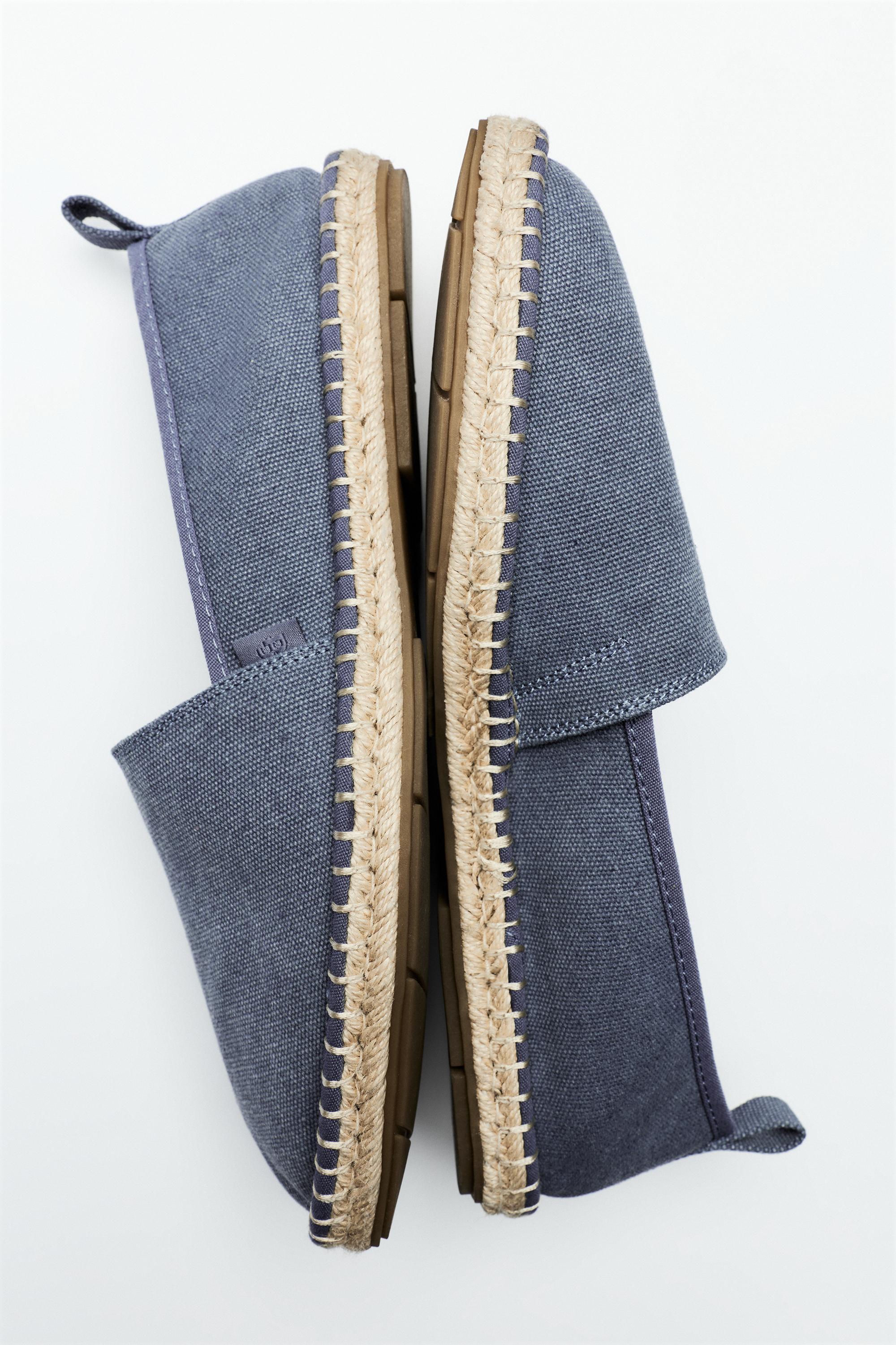 Jute espadrilles — Blue