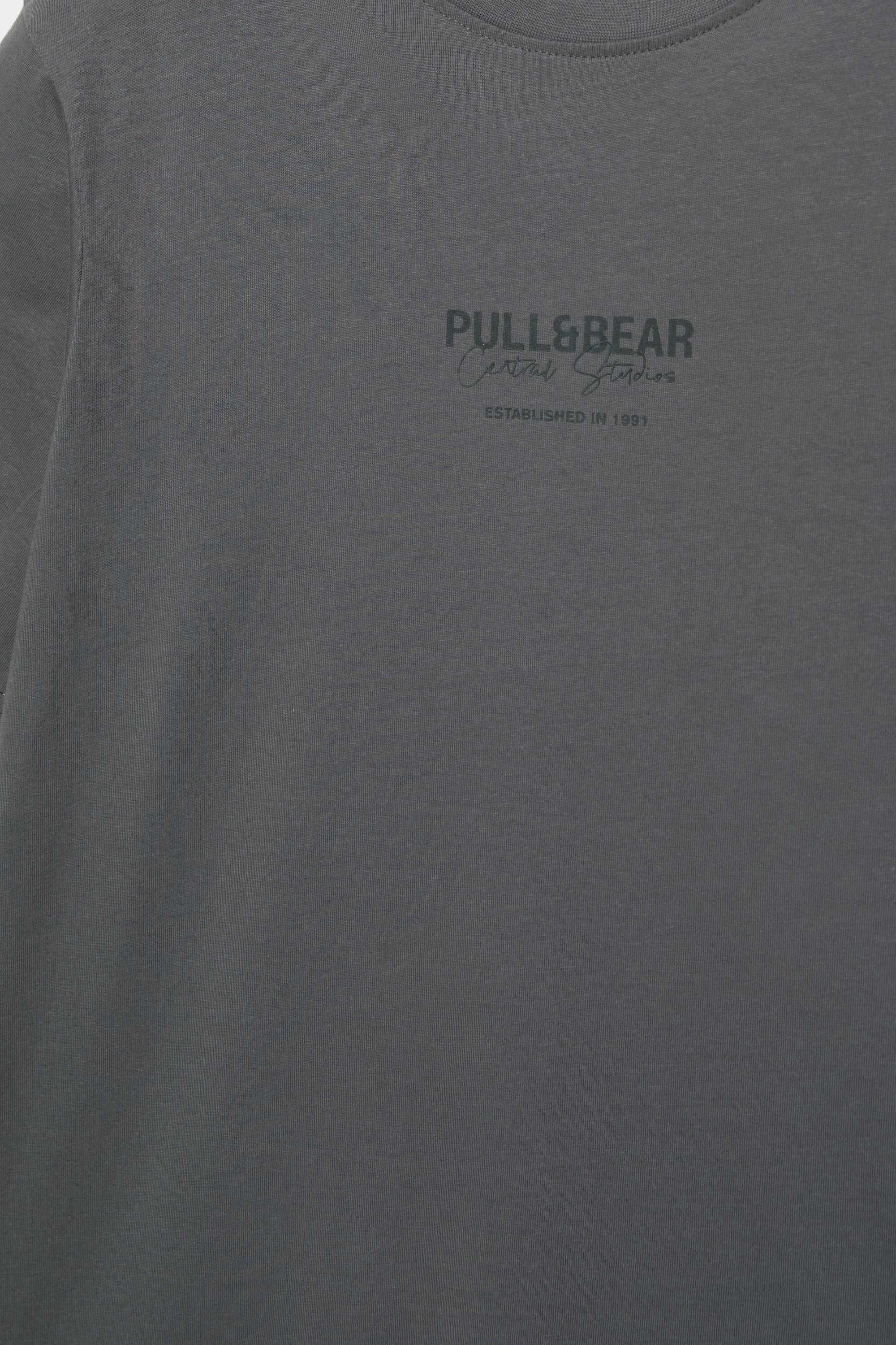 Embroidered logo T-shirt — Grey
