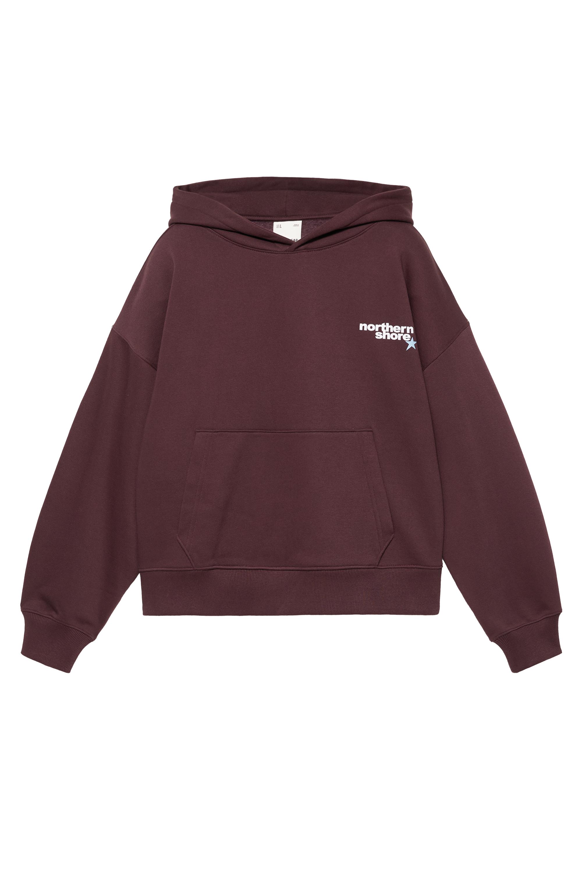 Pull&Bear Kapüşonlu yıldız grafik baskılı sweatshirt