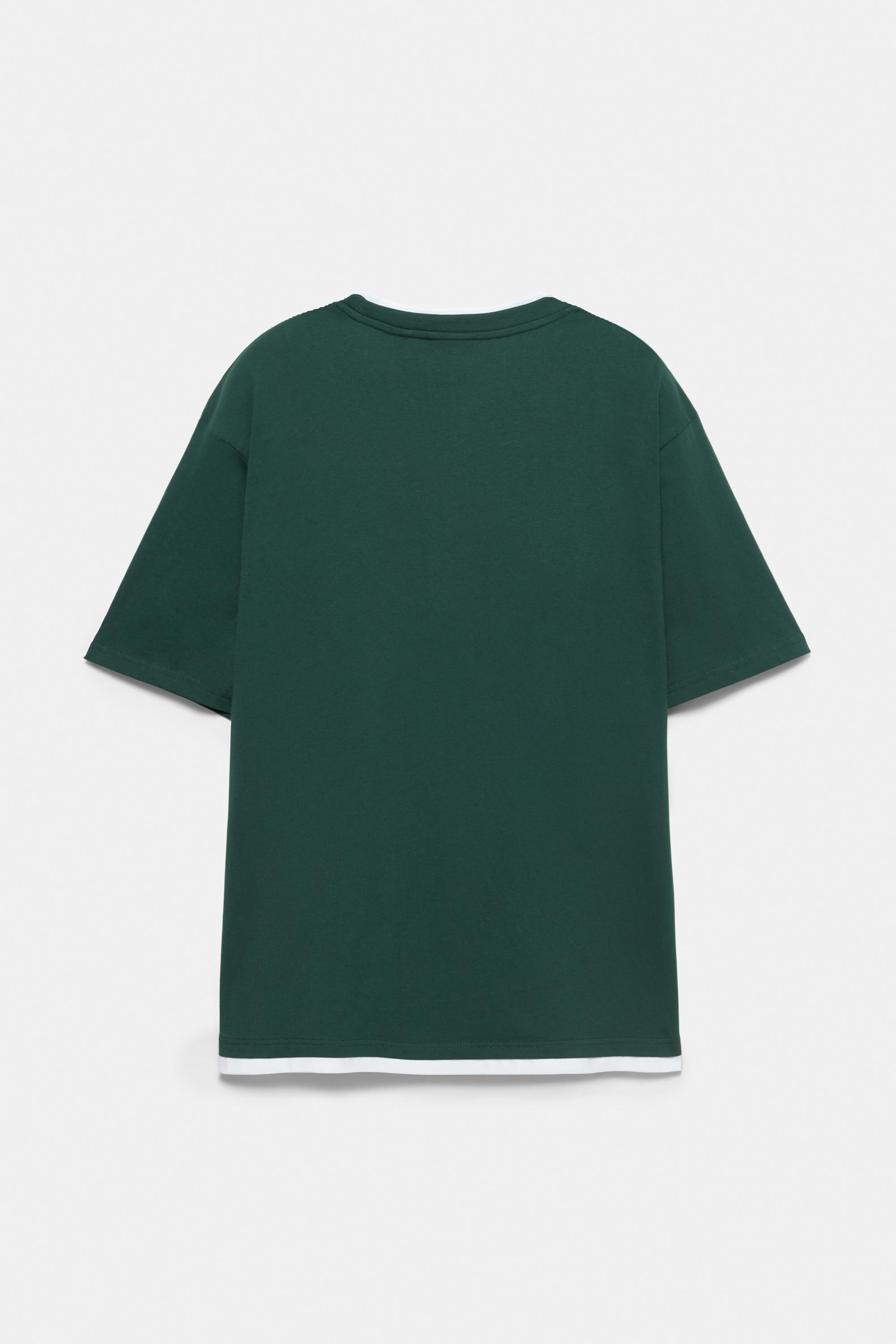 Double logo T-shirt — Green