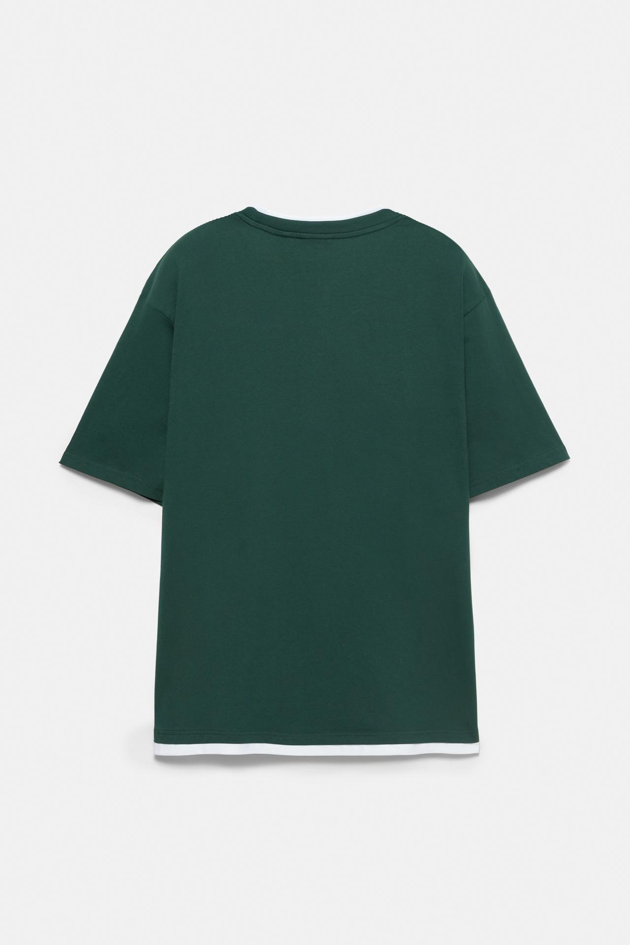 Double logo T-shirt — Green