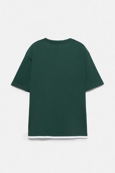 Double logo T-shirt — Green 2