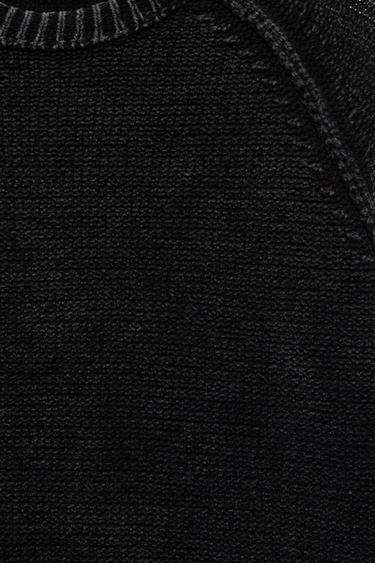 Washed finish jumper — Black 8