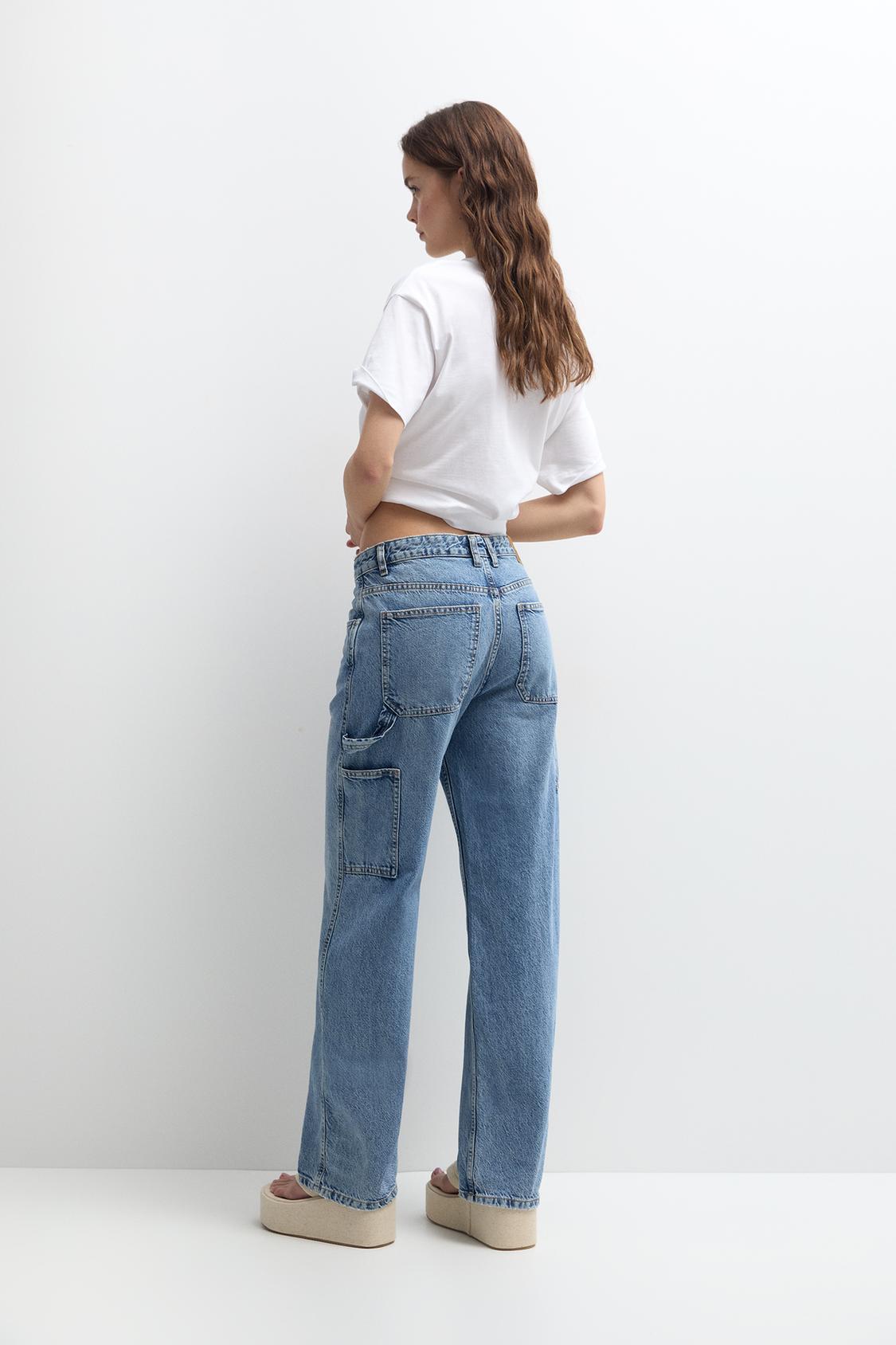 Mid-rise carpenter jeans - PULL&BEAR 