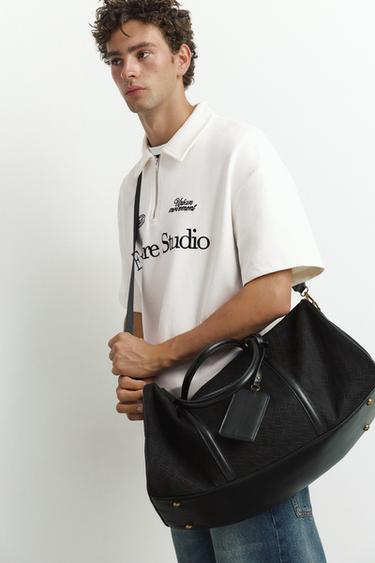Embossed bowling bag with embellishment — Black 3