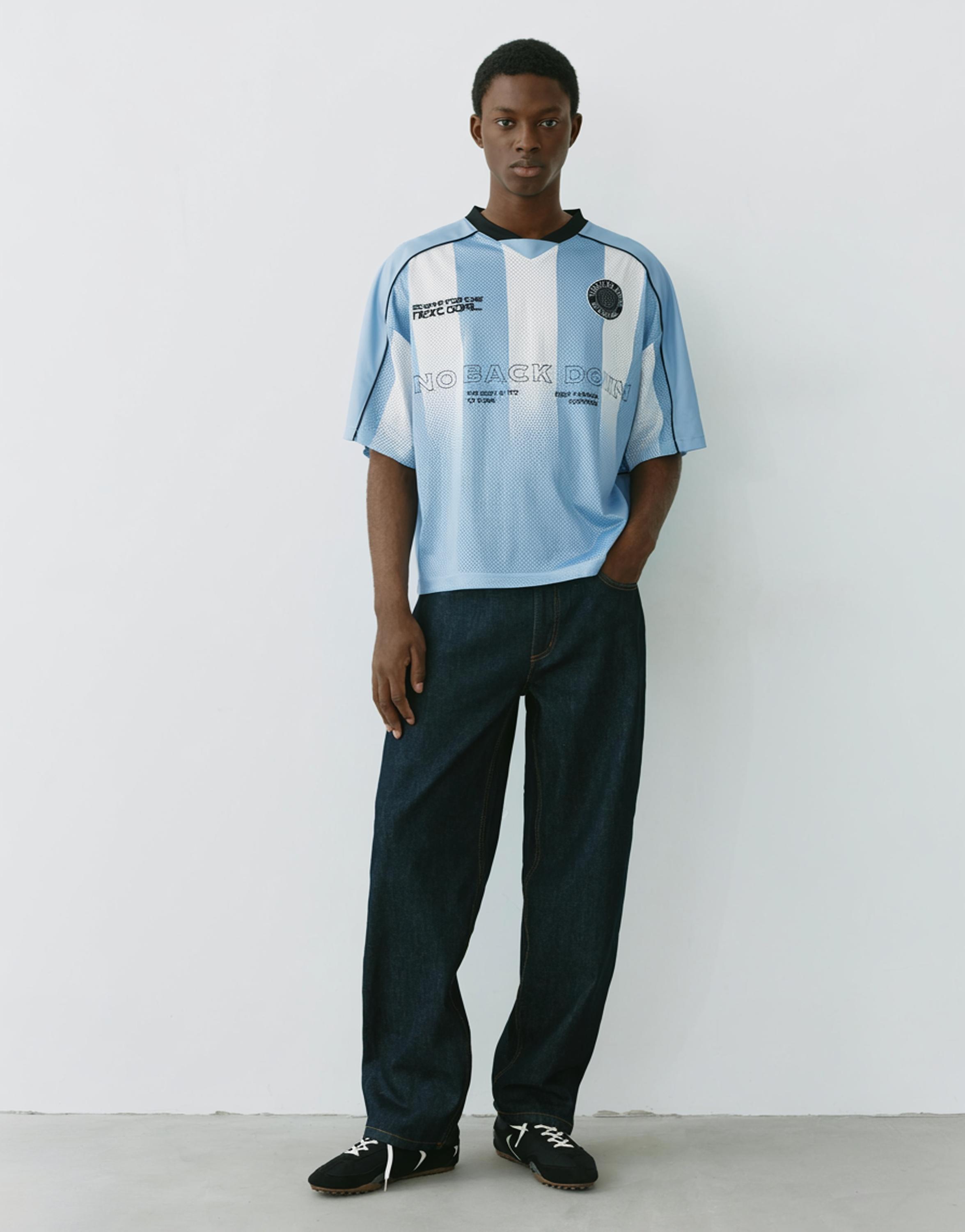 STWD boxy T-shirt — Sky blue