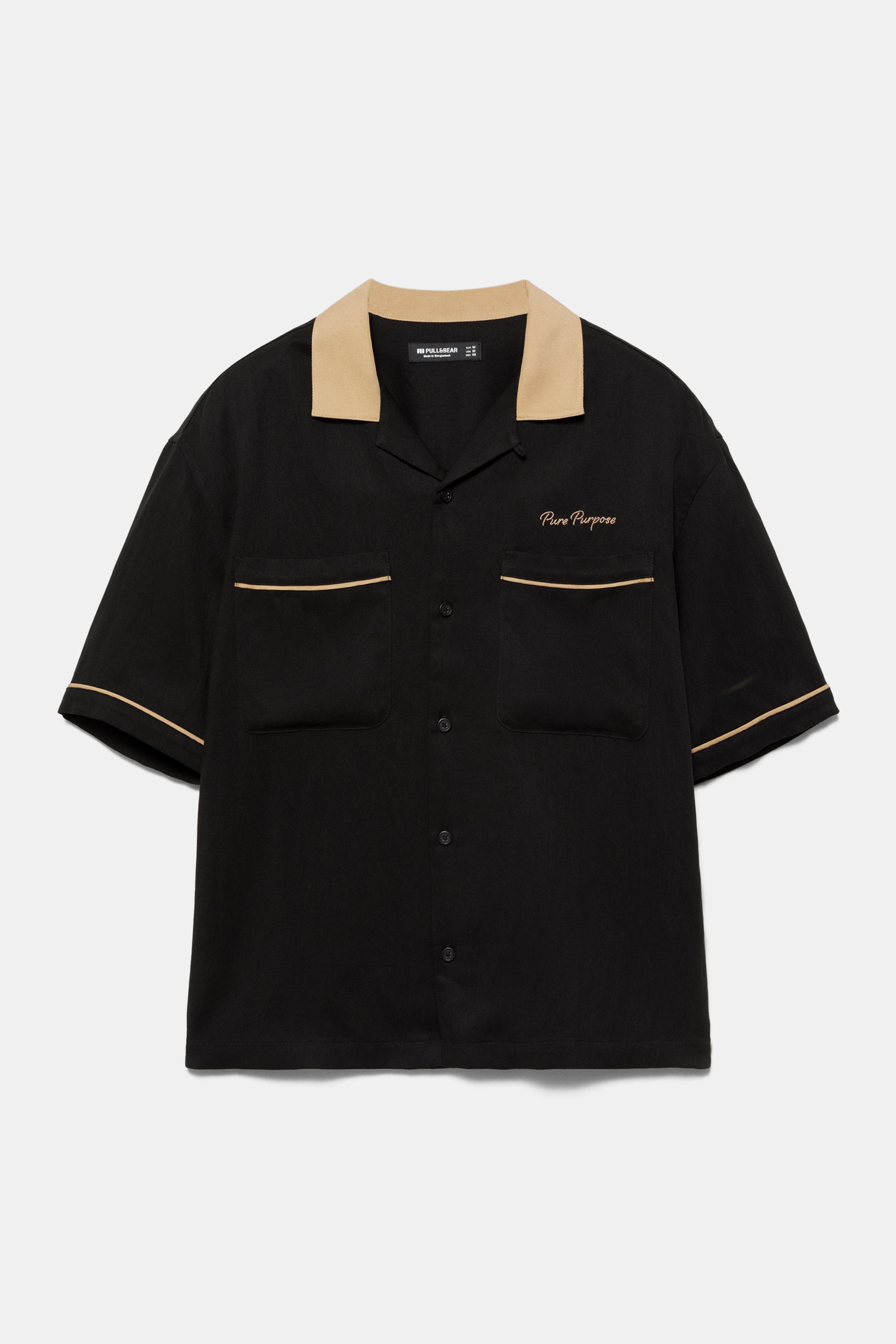 Bowling short sleeve shirt — Black