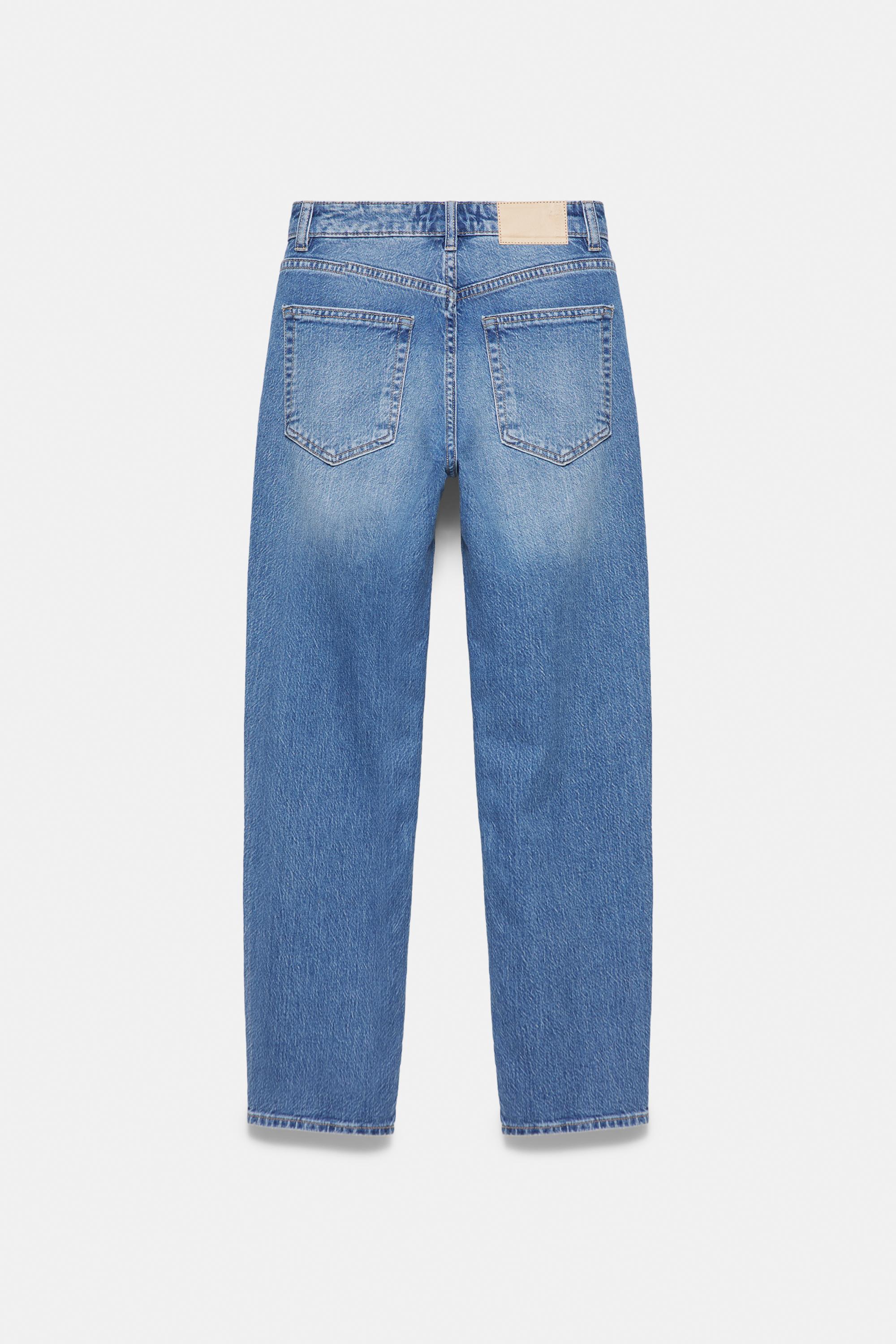 High-waist slim fit jeans — Medium blue (alternate view)
