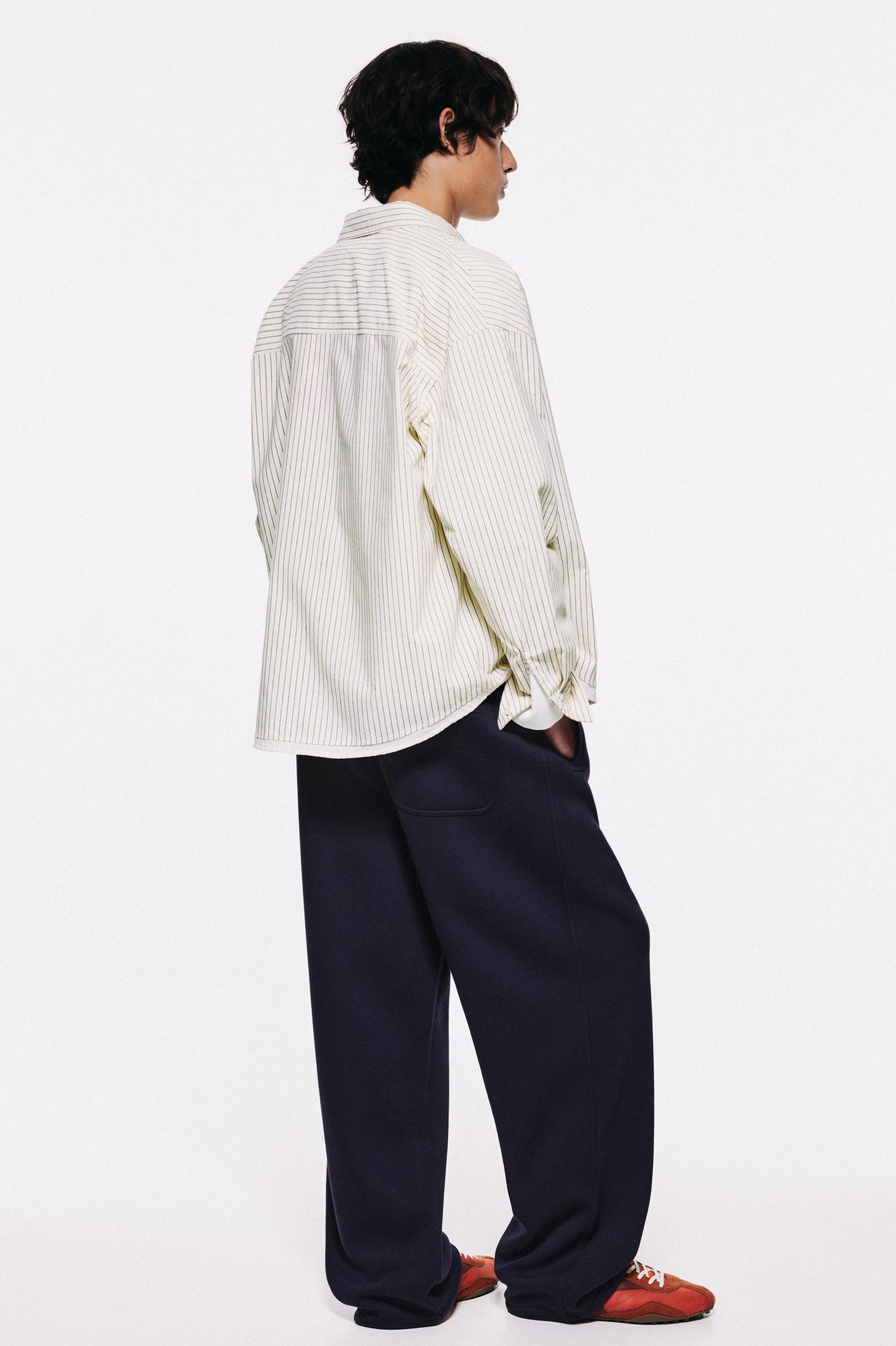 Basic baggy tracksuit bottoms — Navy