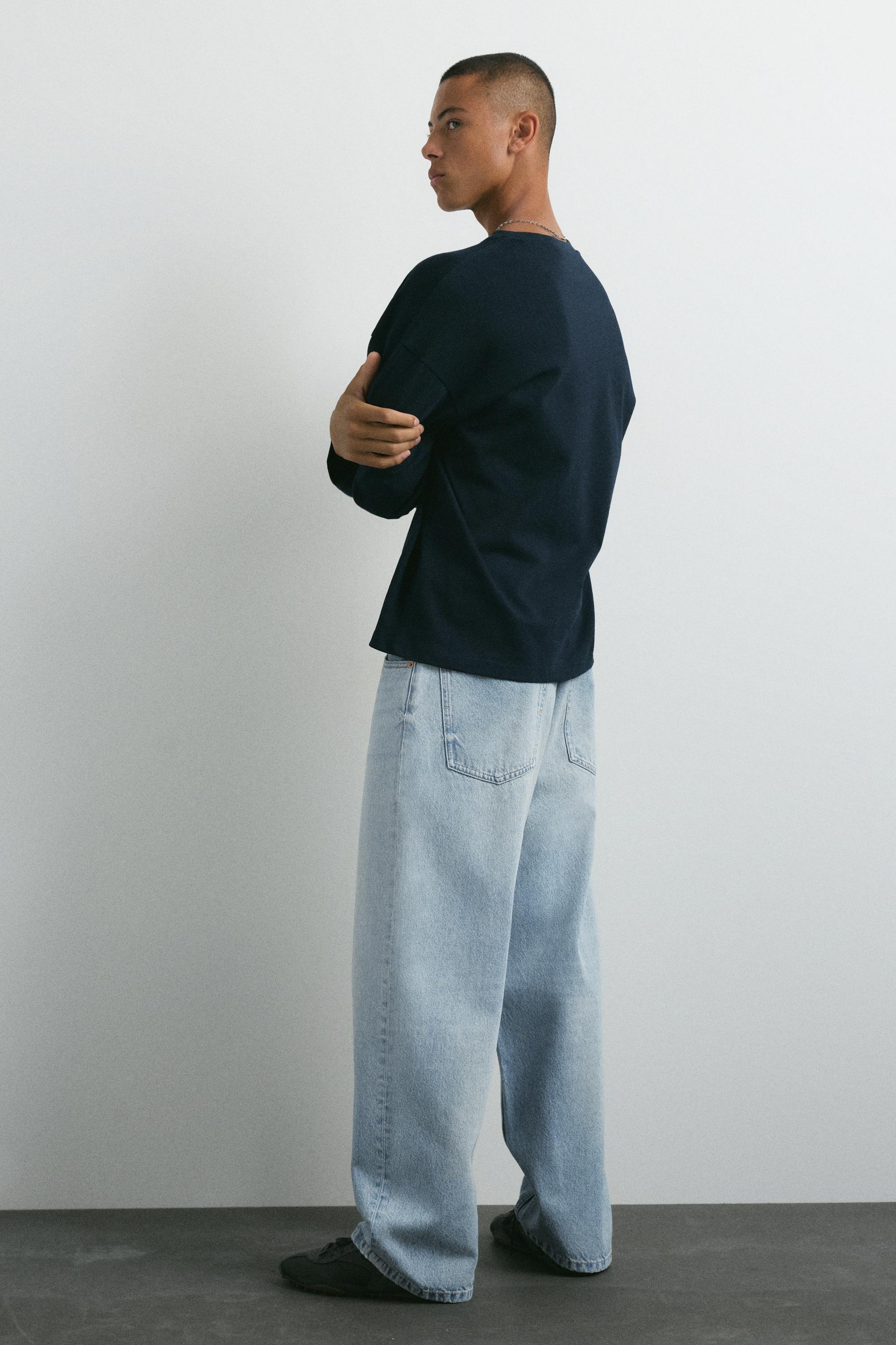 Relaxed baggy jeans — Pale indigo