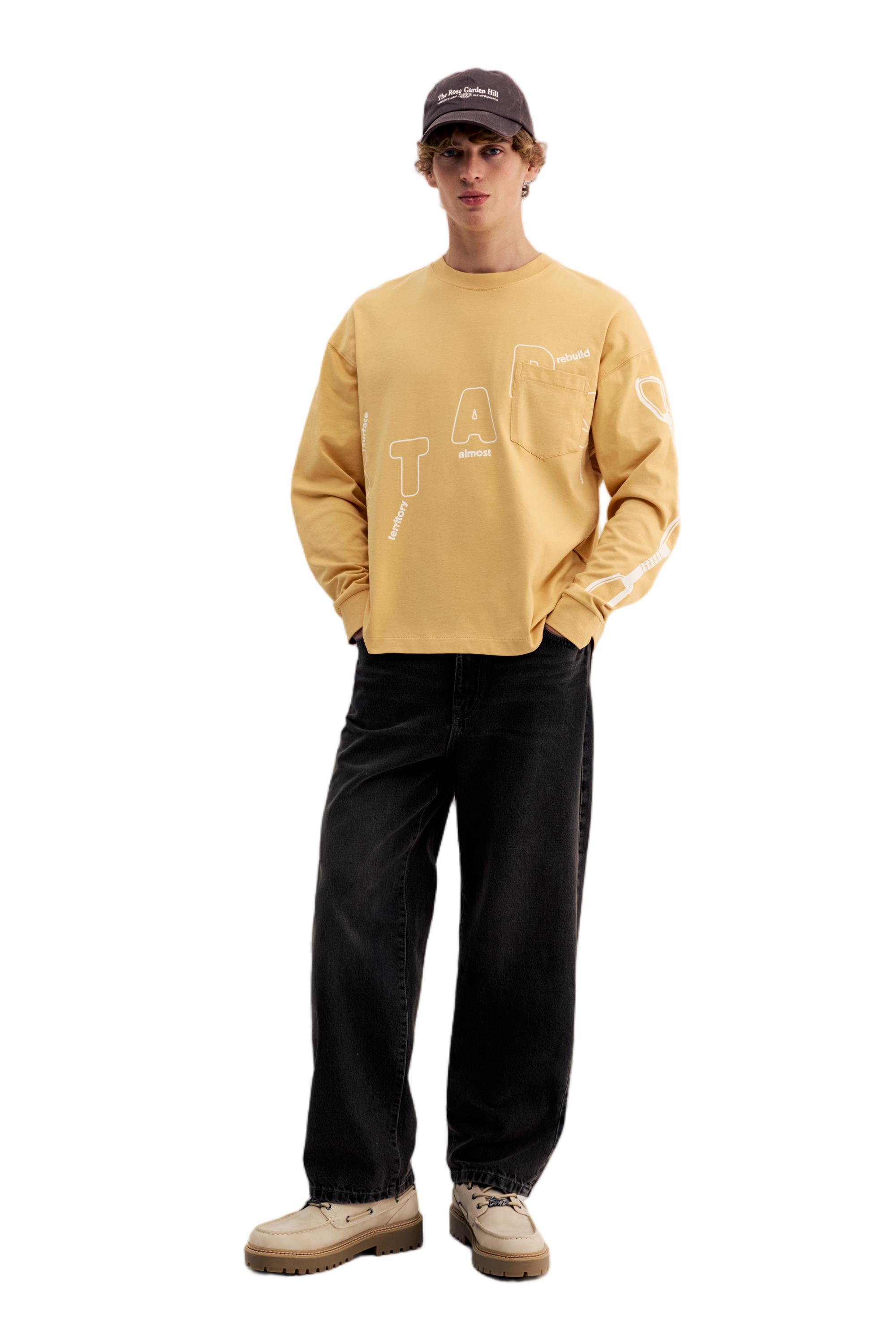 Cepli uzun kollu tişört - Görsel 13