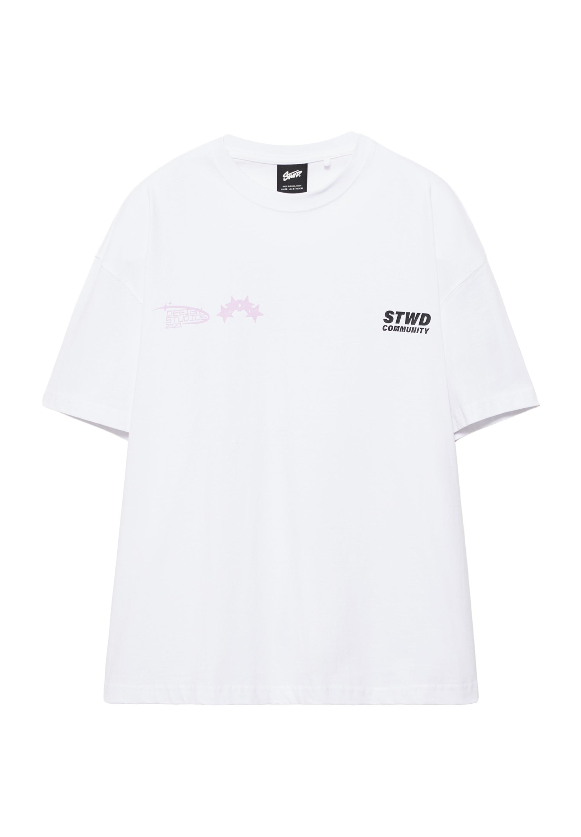Beyaz STWD t-shirt - Görsel 5