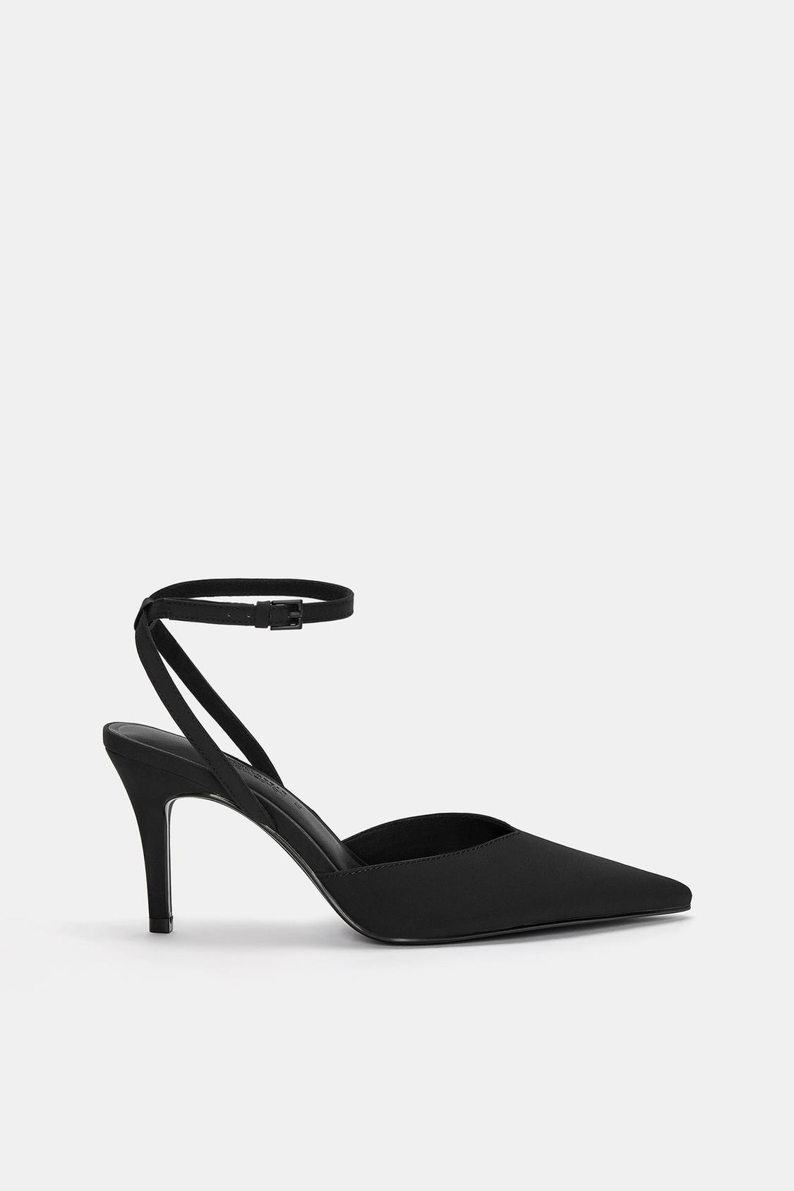 Tacones Correa Pull And Bear Zapatos Tacón Nylon PULL&BEAR