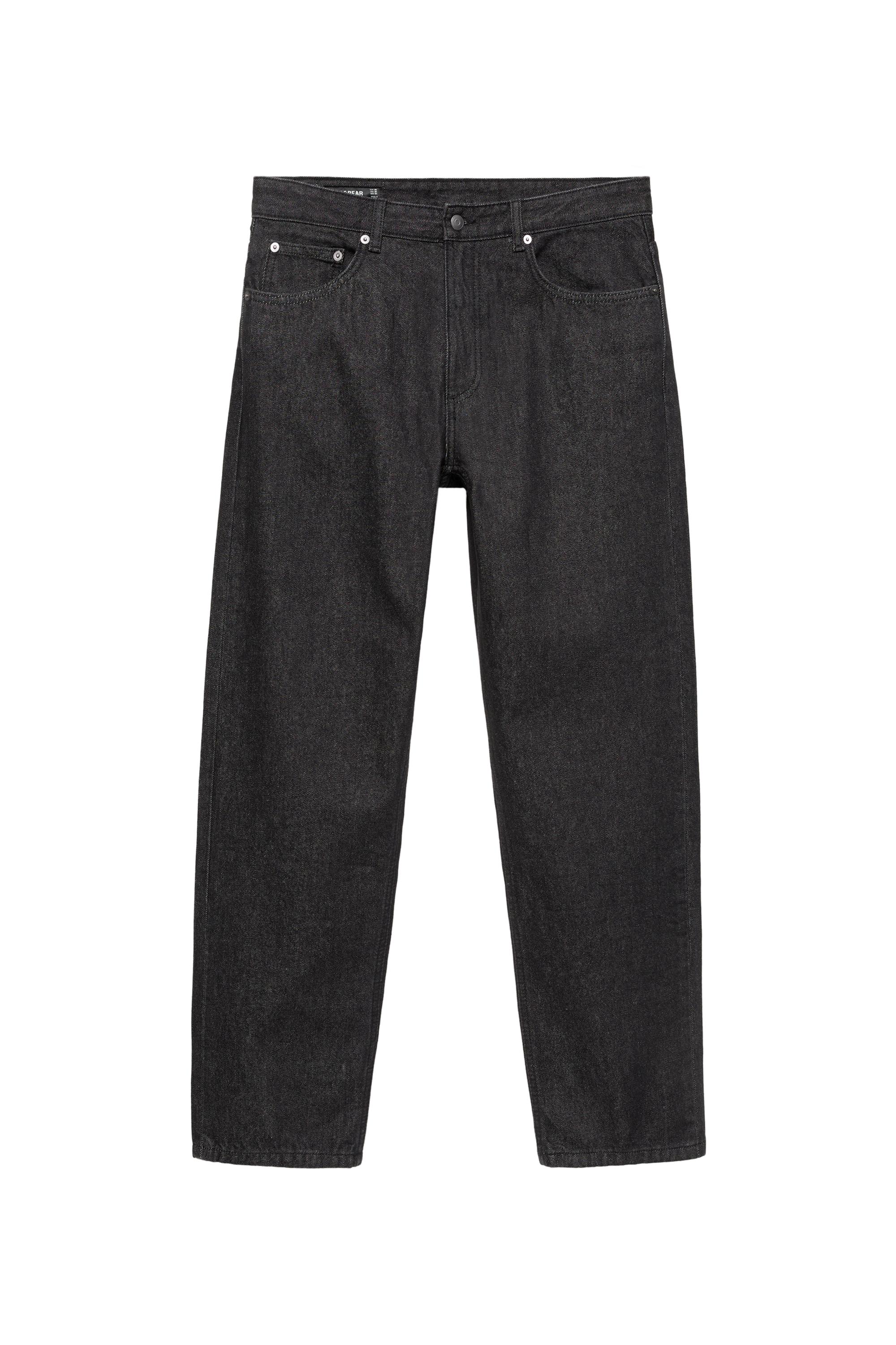 Straight-leg jeans — Black