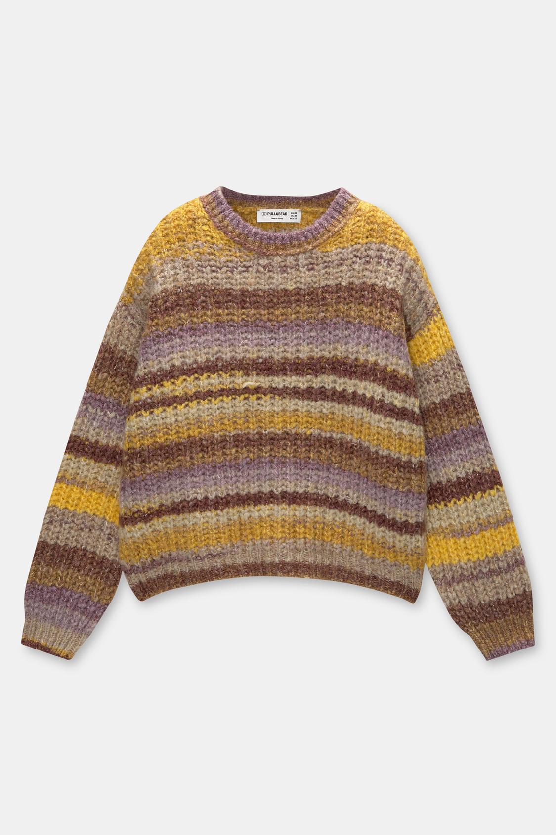 Jersey Rayas Cardigan Pull And Bear Mujer Cardigan Punto Botones