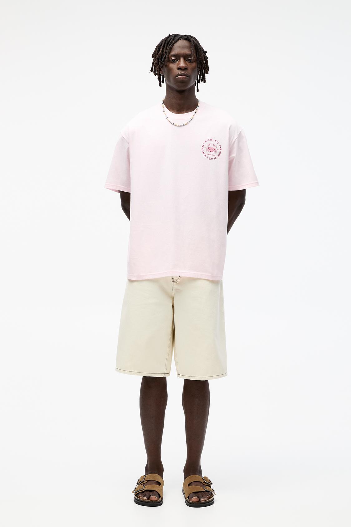 T-Shirt mit Malibu-Grafik - PULL&BEAR