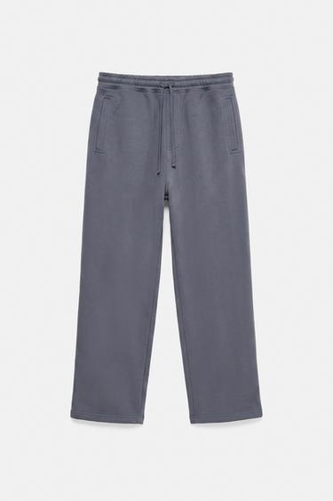 Basic baggy tracksuit bottoms — Grey blue 7