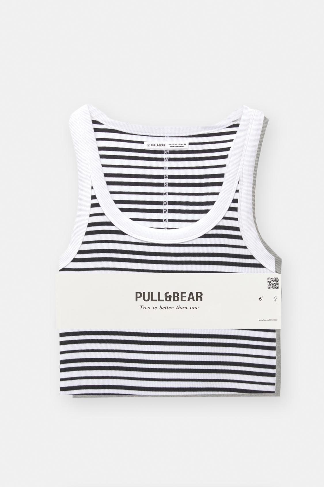 Camisetas Tirantes Pull And Bear Camiseta Sin Mangas Camiseta