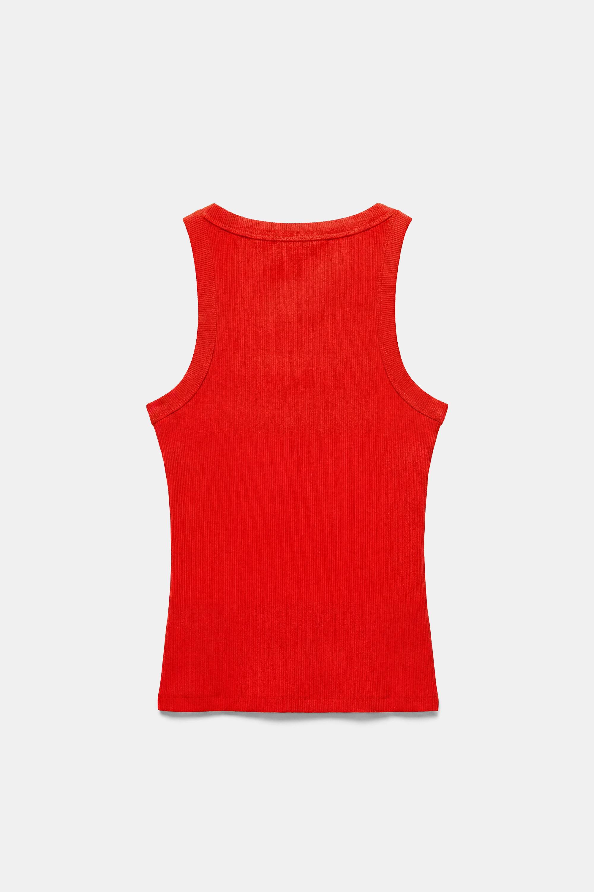 Basic tank top — Red