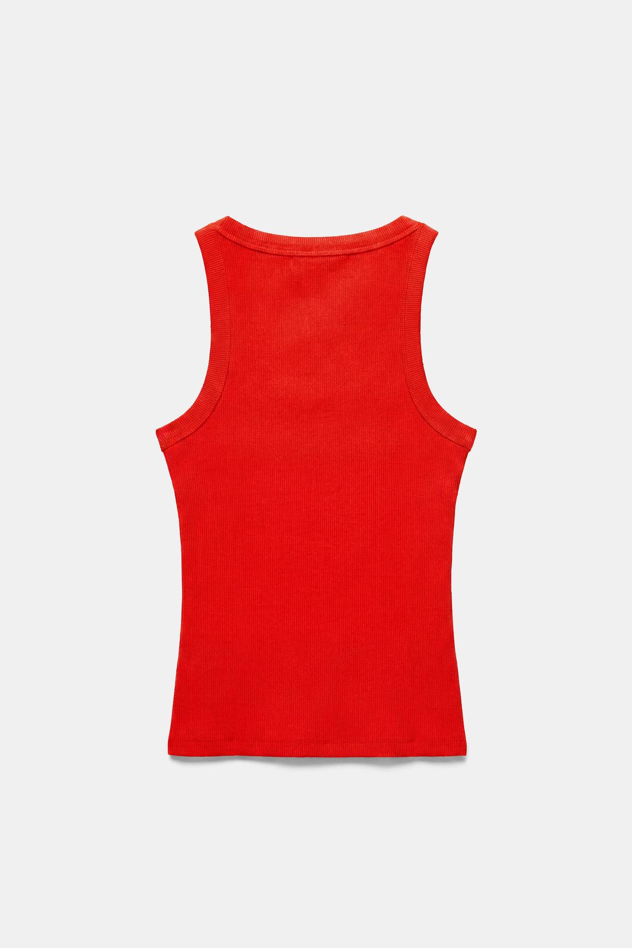 Basic tank top — Red